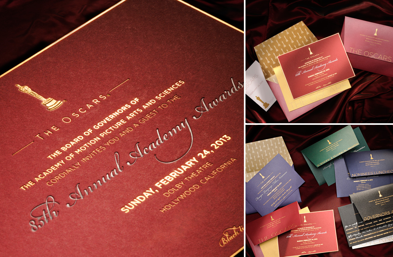  Academy of Motion Picture Arts and Sciences 85th Annual Oscar Invitations. 