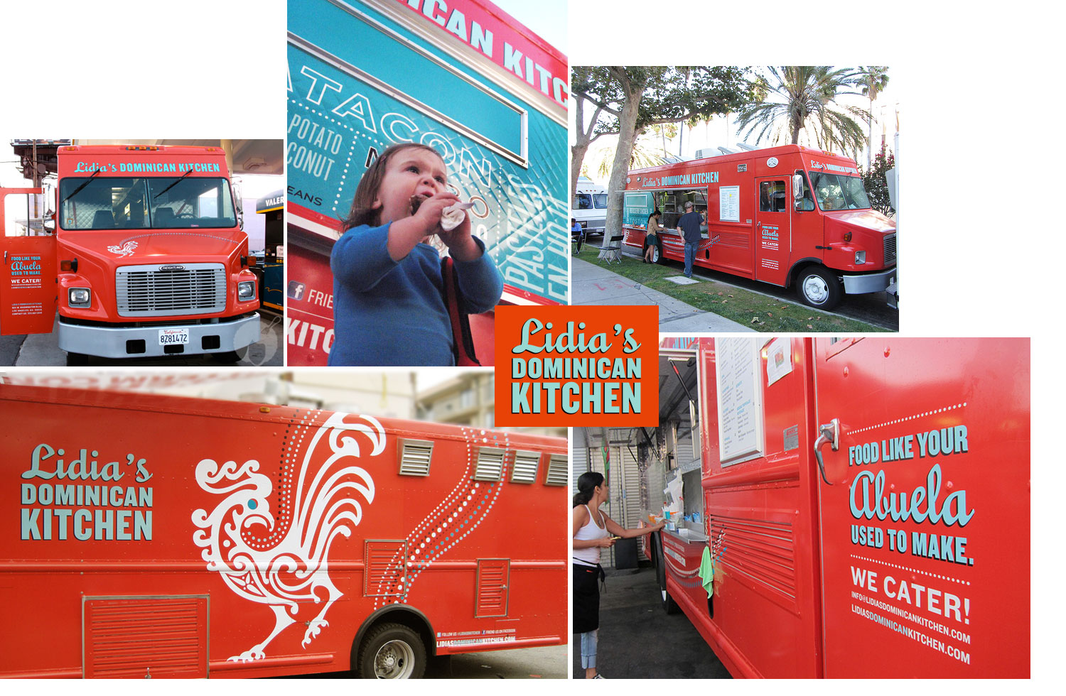  Identity and food truck design for Lidia's Dominican Kitchen. 