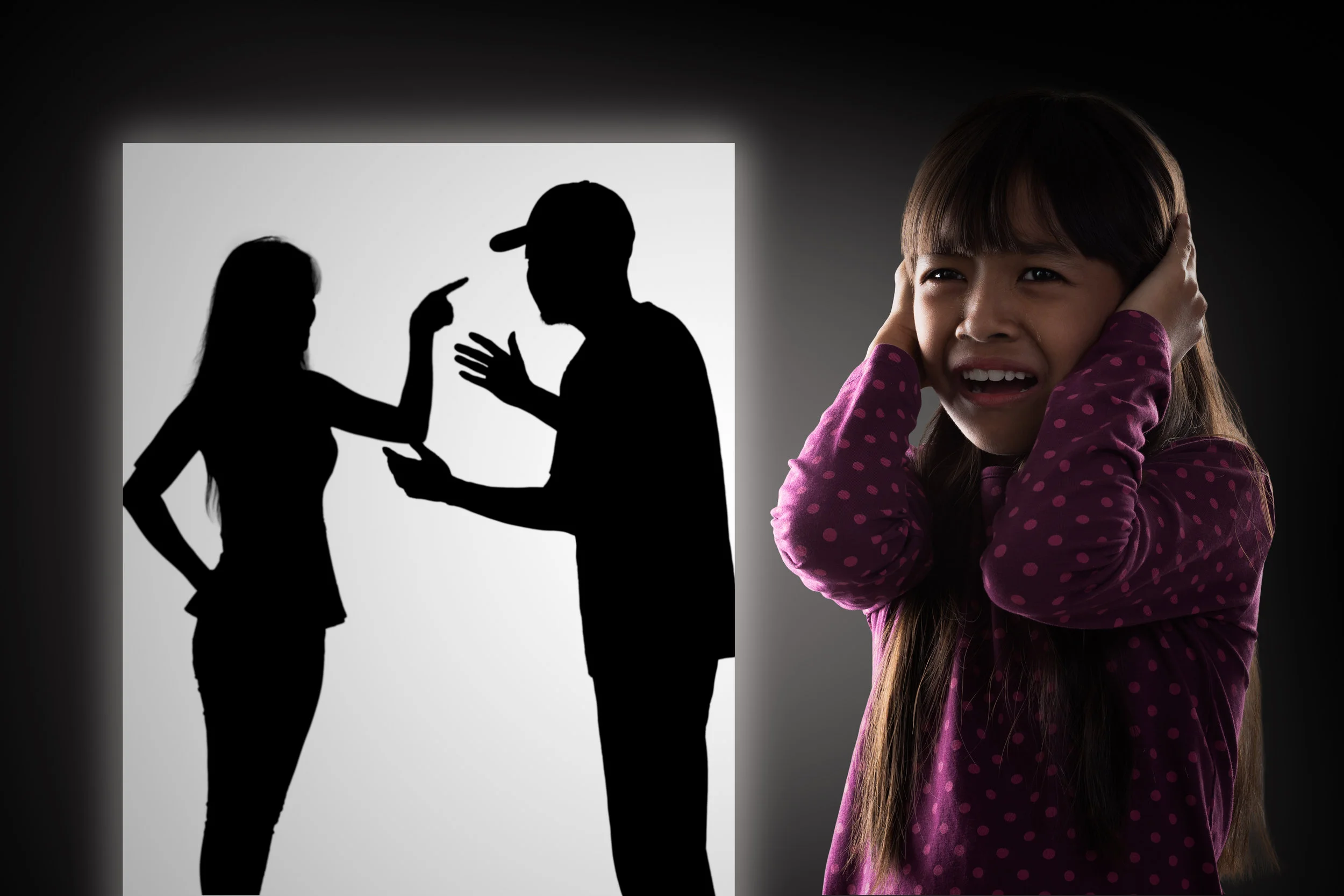 Fighting in front of the kids