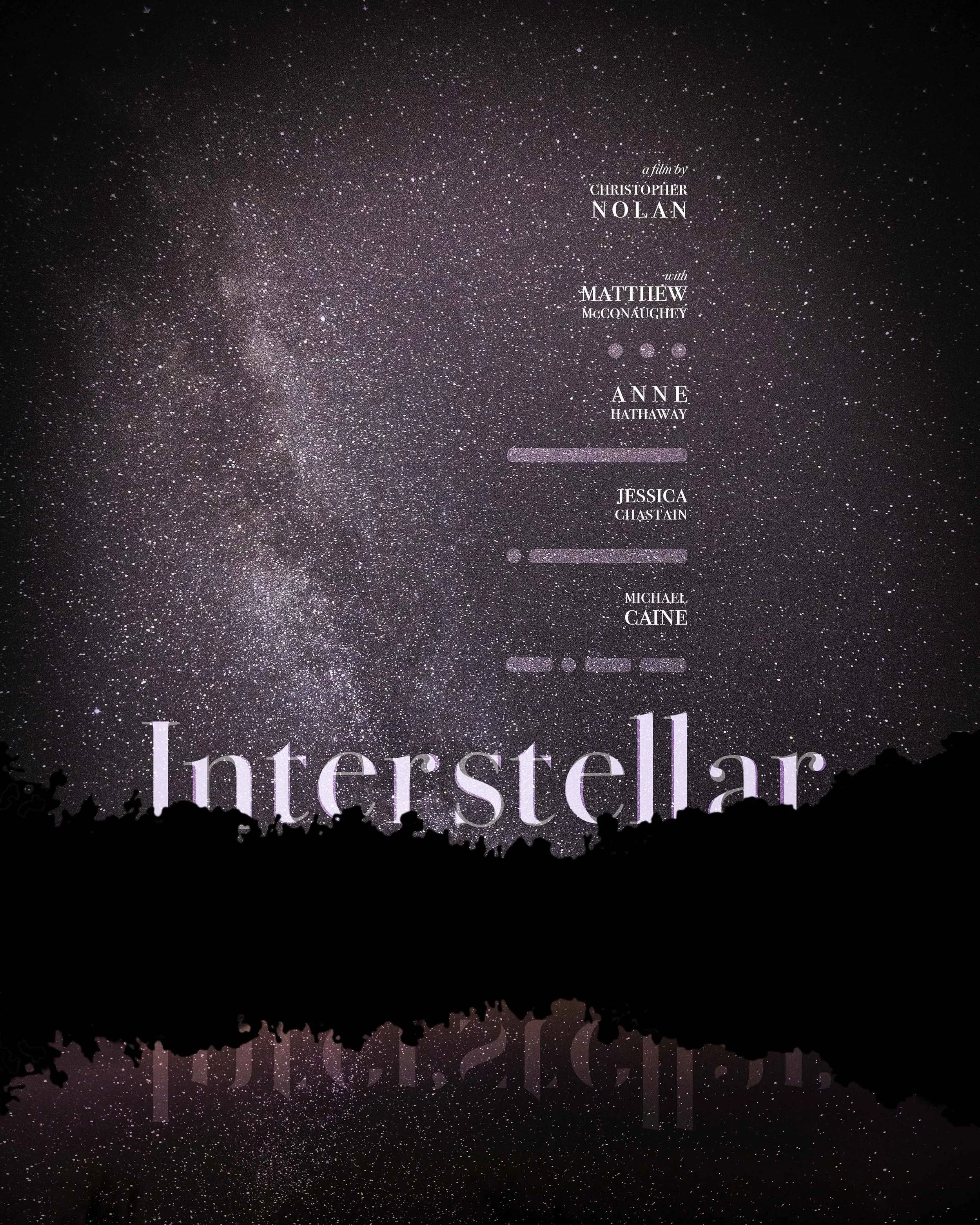  Movie poster for the film Interstellar emphasizing the enormity of space as compared to the groundedness of home (photo by kristi mayer). 