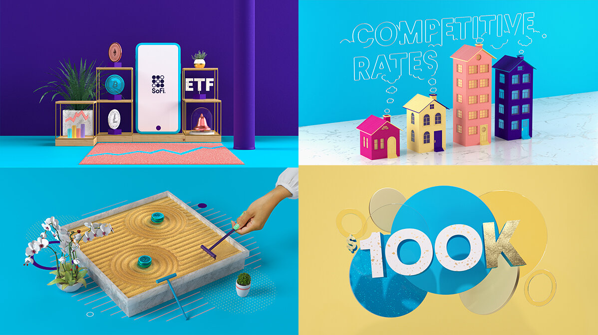 TV When the architecture was built, we needed to inject some humanity into the brand. SoFi is built on the strength of its membership and the love people have for the company. We made SoFi members the heroes and spokespeople of the brand by creat