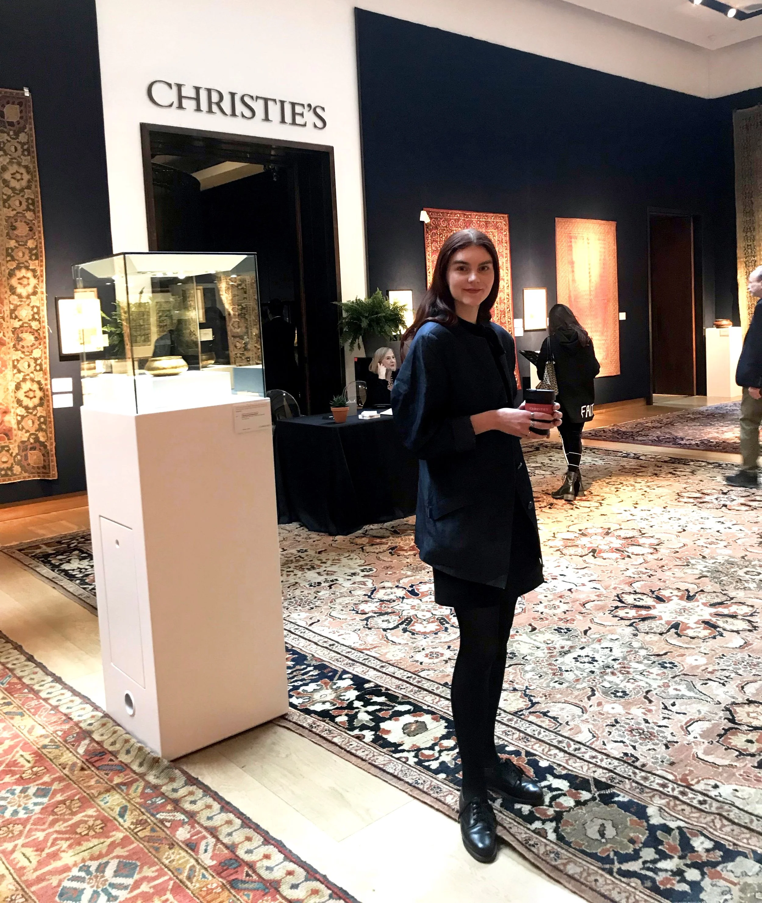 Hos Christie’s. Foto: Privat