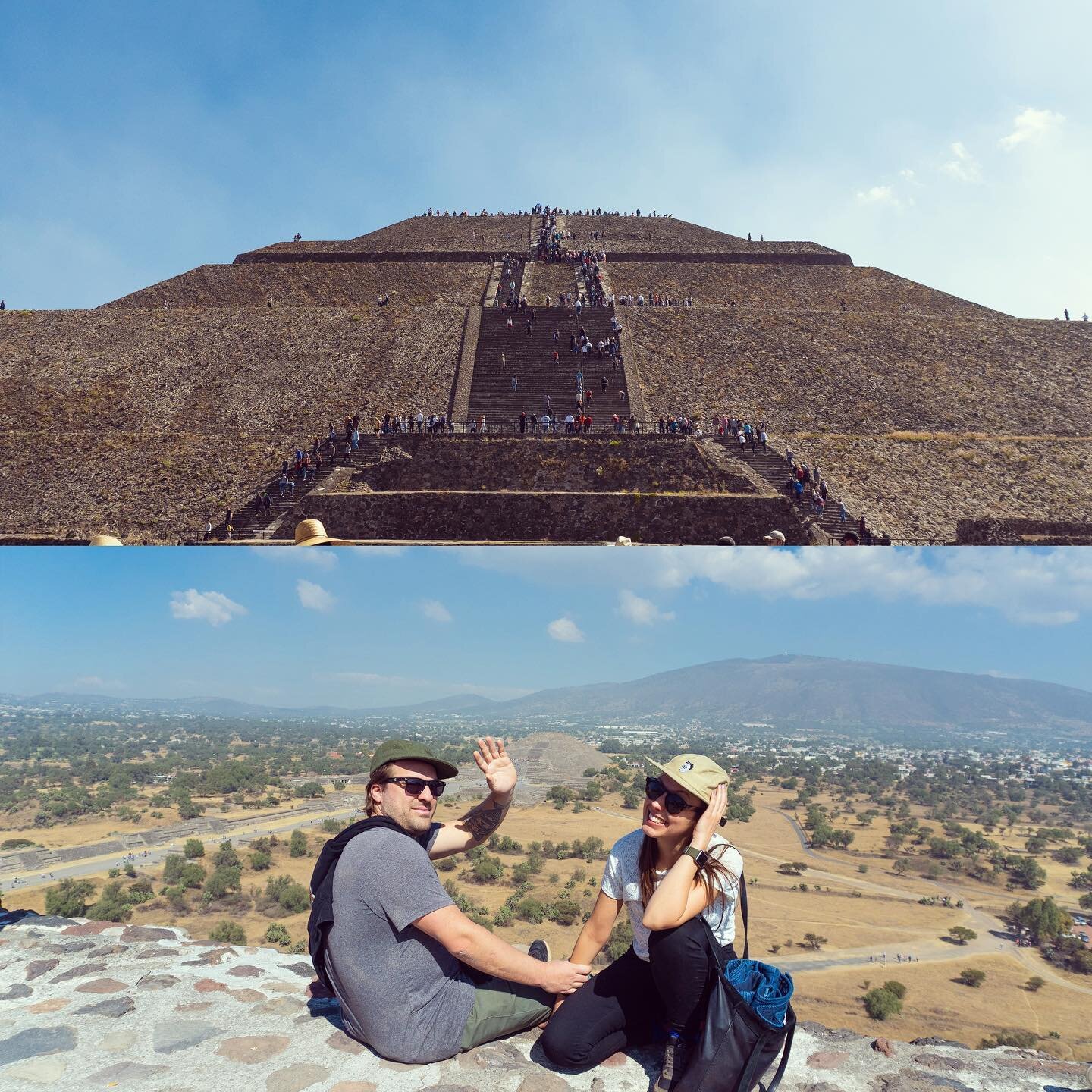2019-20 Trip. Crossing the wall #mexicocity #teotihuacan #xochimilco