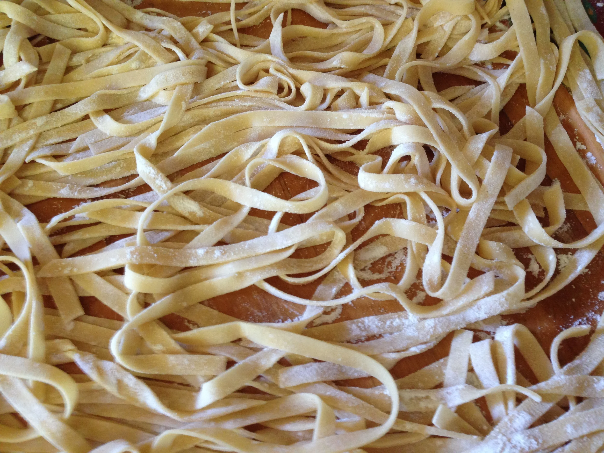 Organic egg tagliatelle