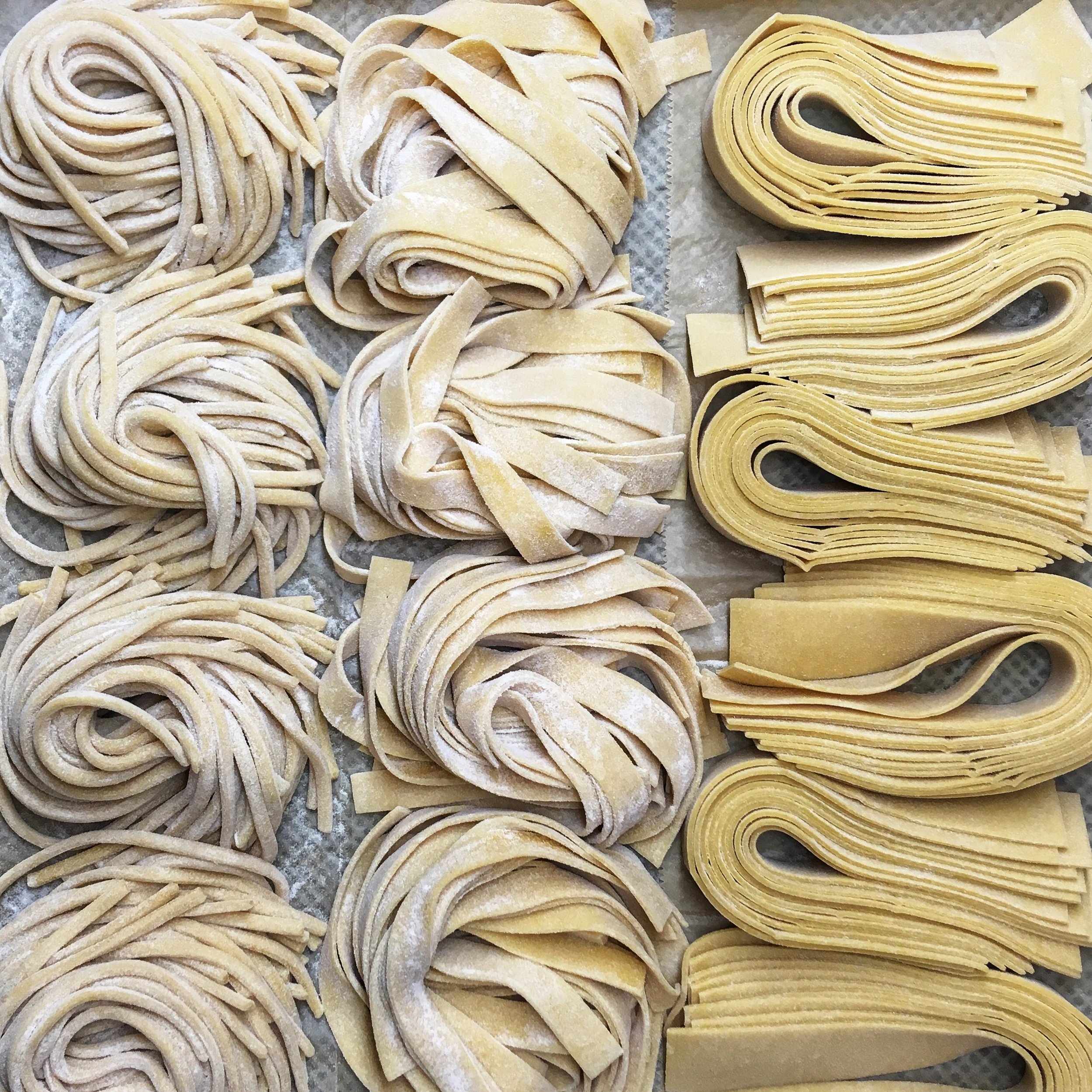 We make pasta fresh every morning