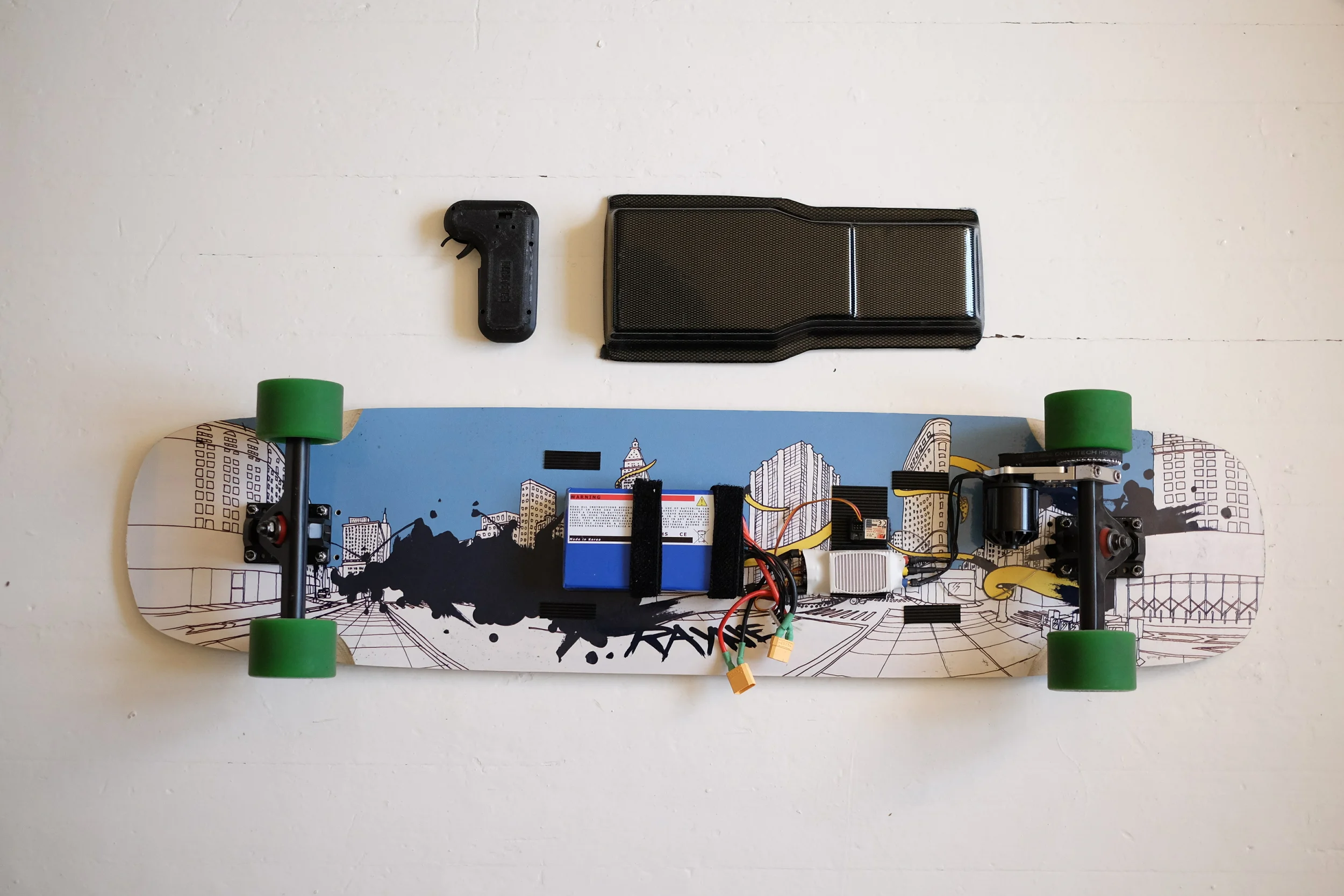 Complete board, Modded controller and enclosure.