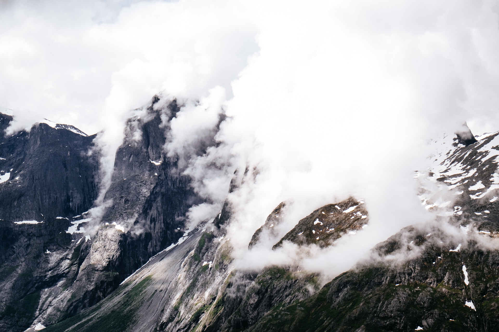 View of the "Troll wall" from top of the ridge