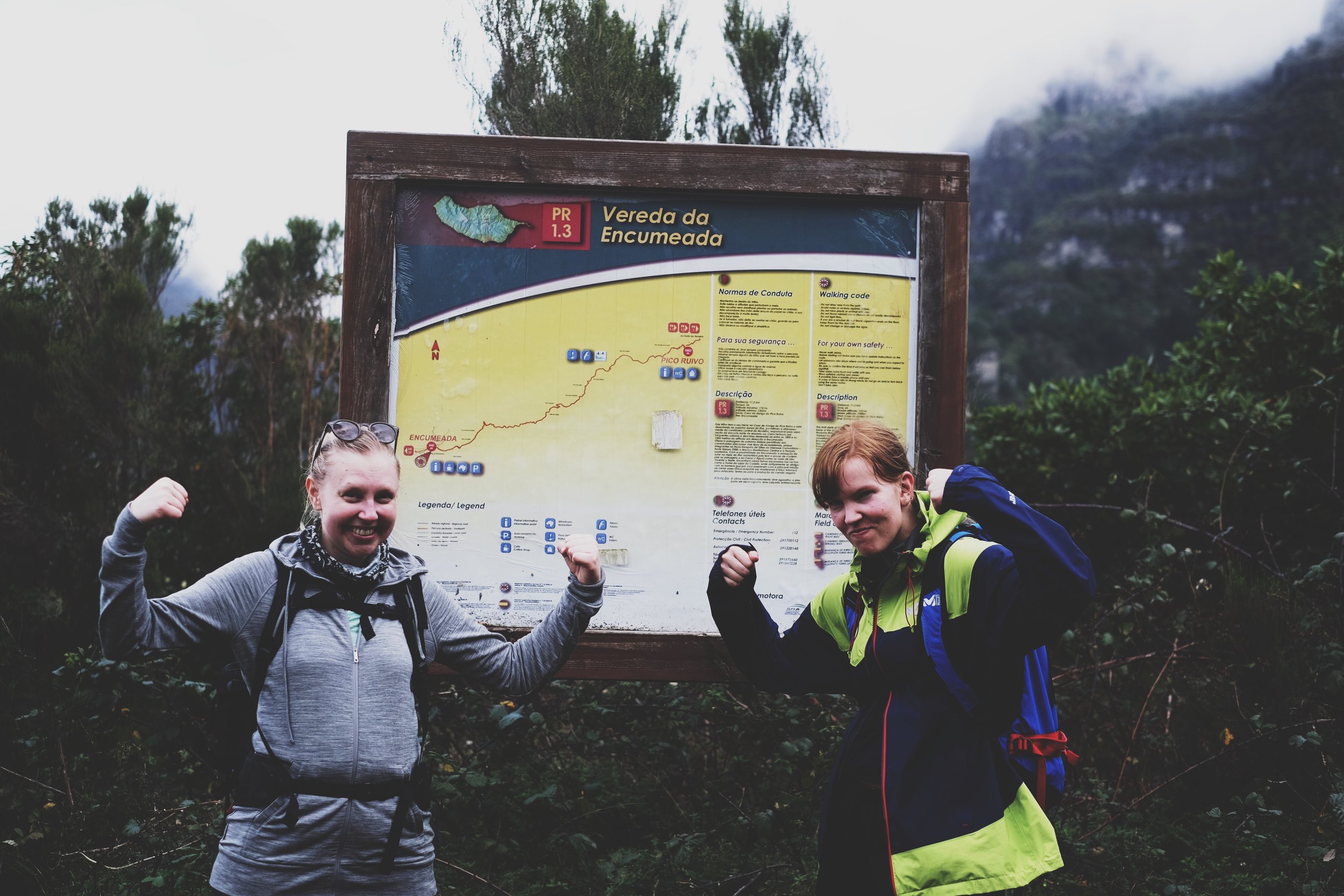 My trusty traveling companions Kopisto & Annamannaa after finishing the hike