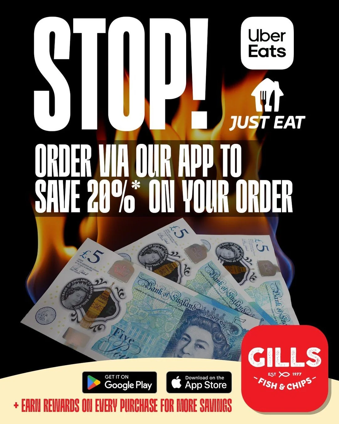 Don't be daft!
Avoid the ~20%* markup from delivery providers by ordering direct!
Plus earn reward points to save even more on your future purchases