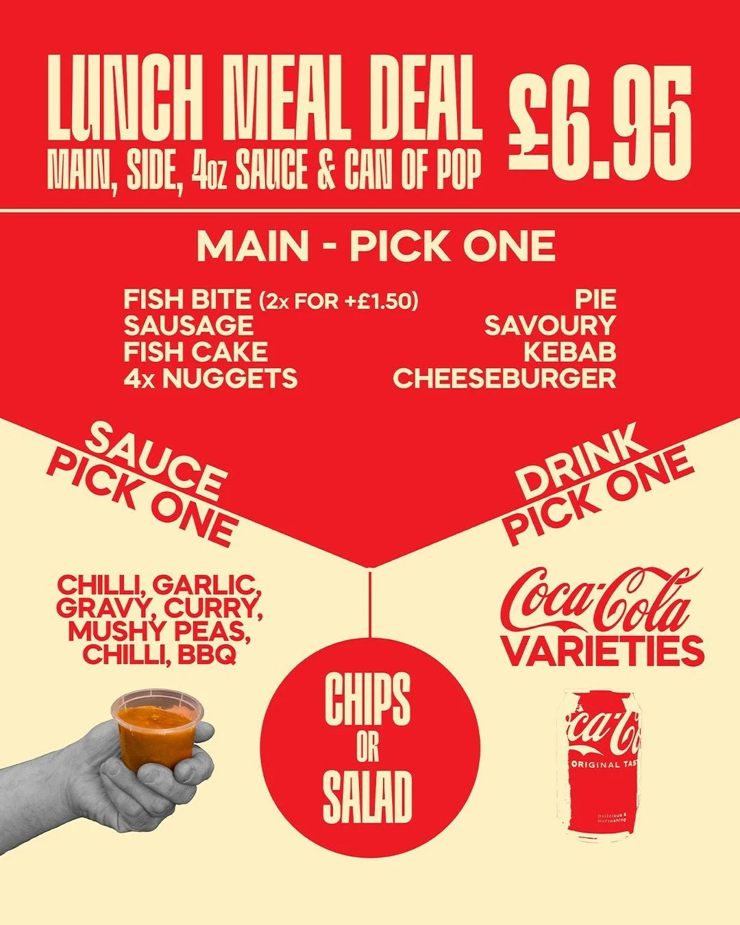 🍽️ Come grab your Gills Lunch Deal! Plenty of options for your midday pick-me-up! ✨