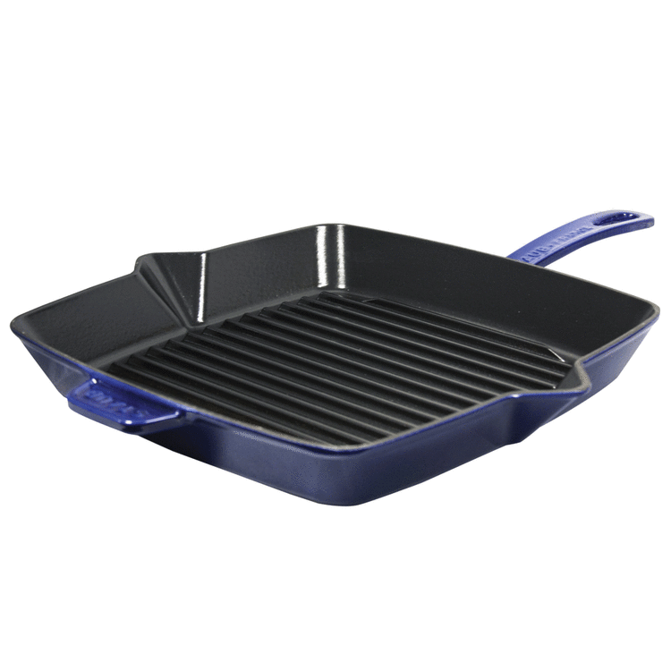 Staub Square Grill Pan, Dark Blue