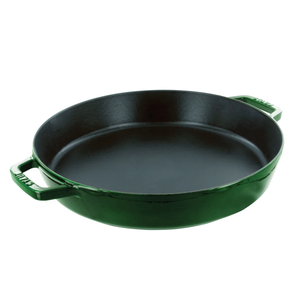Staub 13" Double Handle Fry Pan, Basil