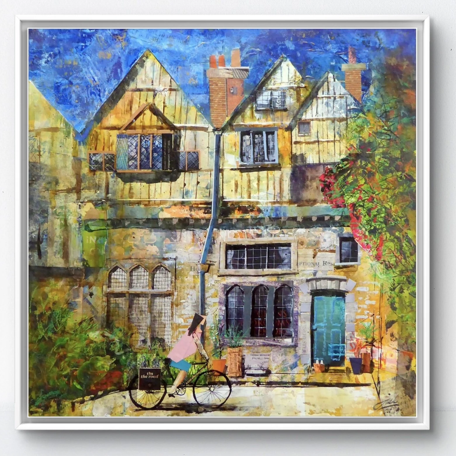 Cycling through Cathedral Close - SOLD