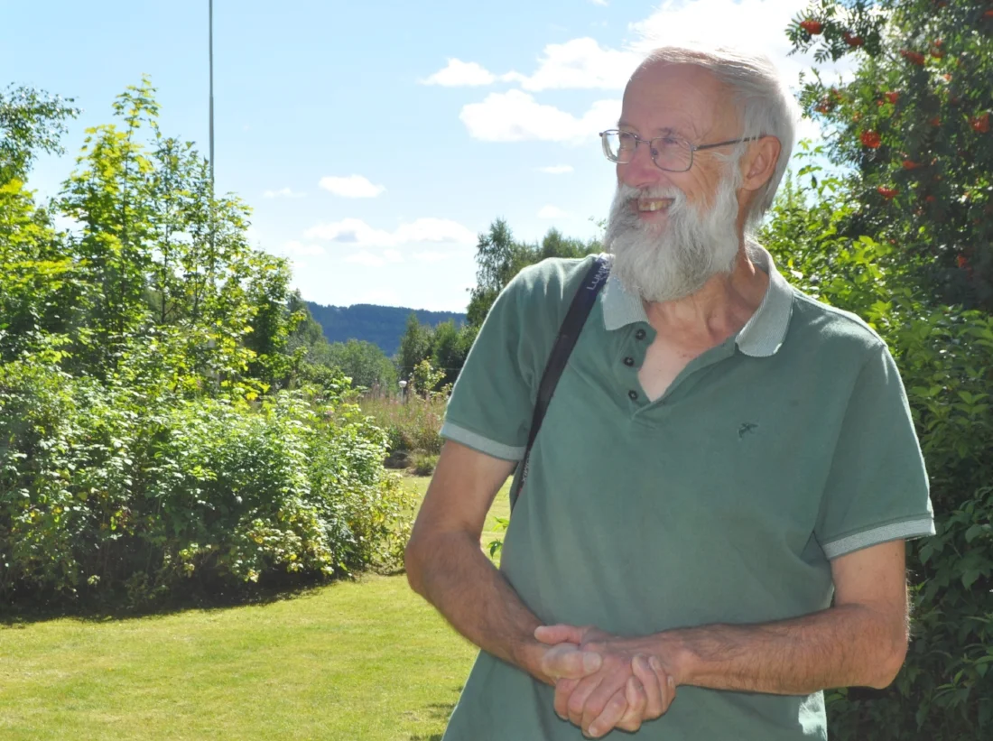 Forelsket: Planteguru Stephen Barstow synes at Hurdal er fortryllende. 