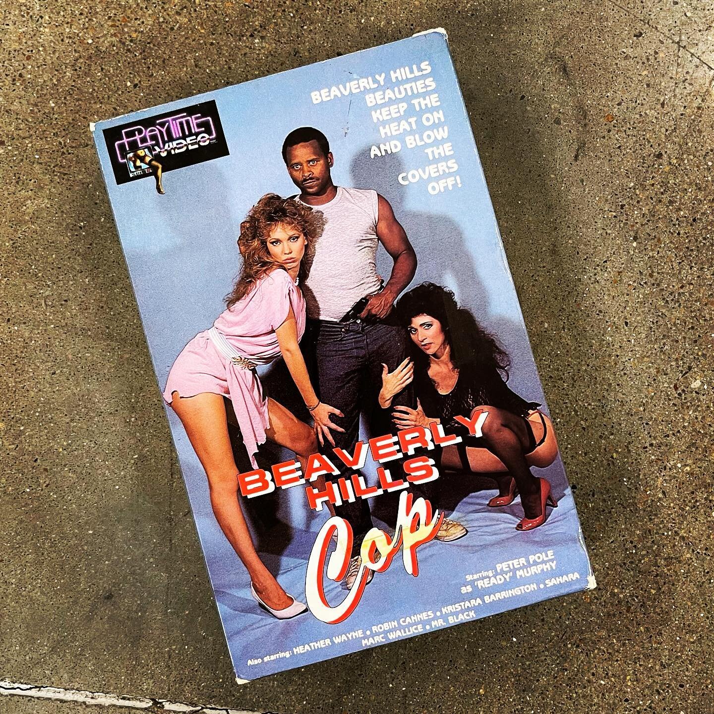 We rarely go blue, but this is a classic from the Video Sanctum vault.

#spoofporn #beverlyhillscop #axelfoley #bigboxvhs #videotrash #sexploitation #cultfilm #videostore #feedyourvcr #vhscollector
