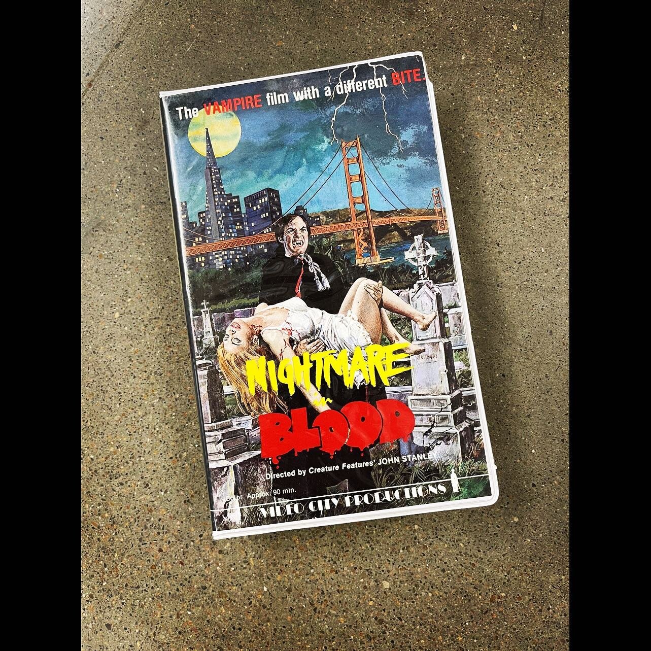 Nightmare in Blood (1977) was directed by Horror Host Hall-of-Famer John Stanley. This low budget vampire shocker follows a horror writer who wants to be Sherlock Holmes and a Nazi-Hunting Israeli as they pilfer a premiere Horror Convention in 70s Sa