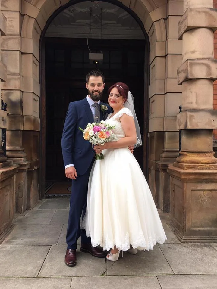 Our bride Claire who had seen this dress online, at the time we didn't carry it so we arranged the loan service for her.