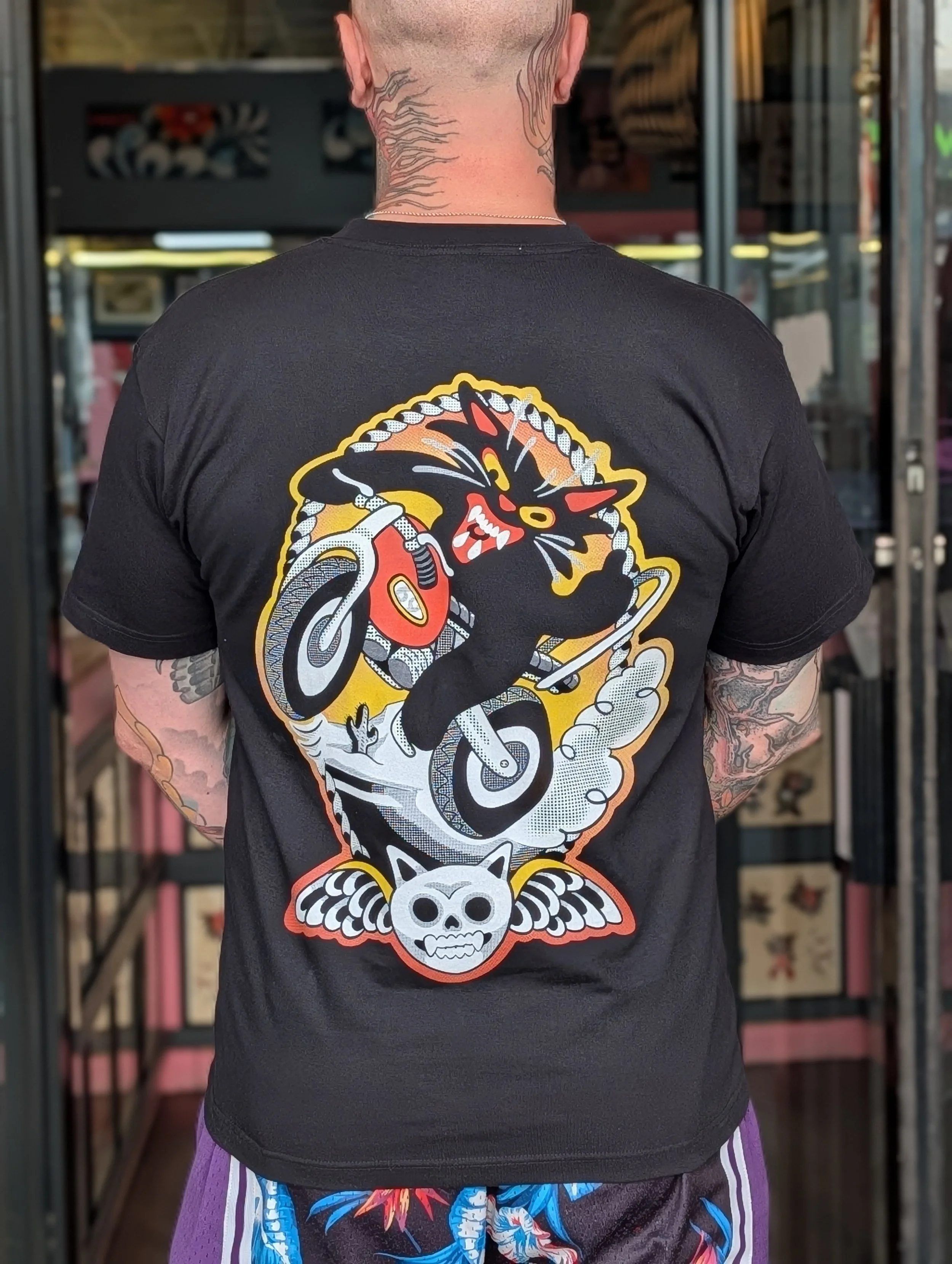 Wild Cat Biker T-Shirt