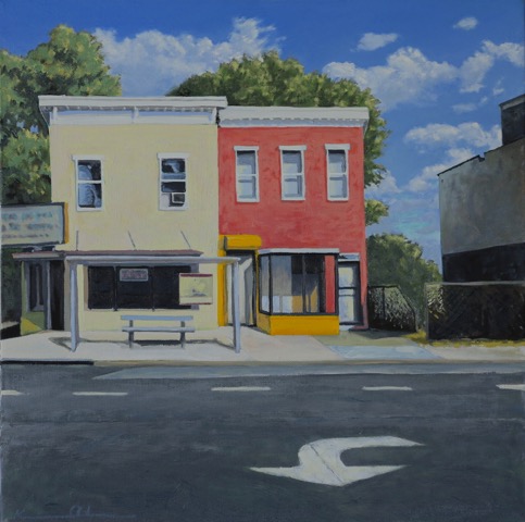 Turn Lane - 20 x 20 - Oil on Canvas
