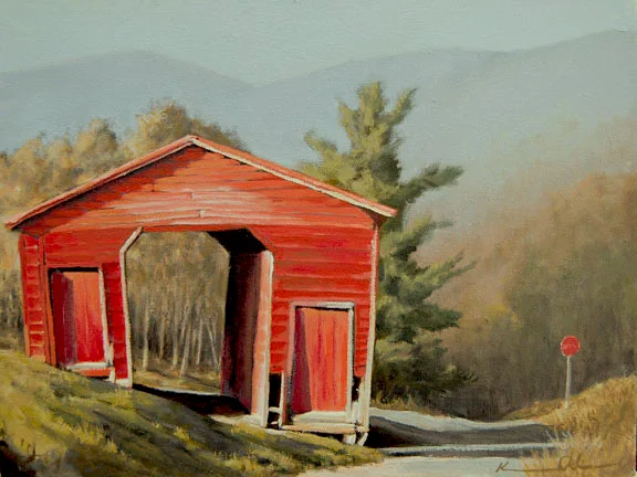 Stop Sign 12 x 16 Oil on Canvas SOLD