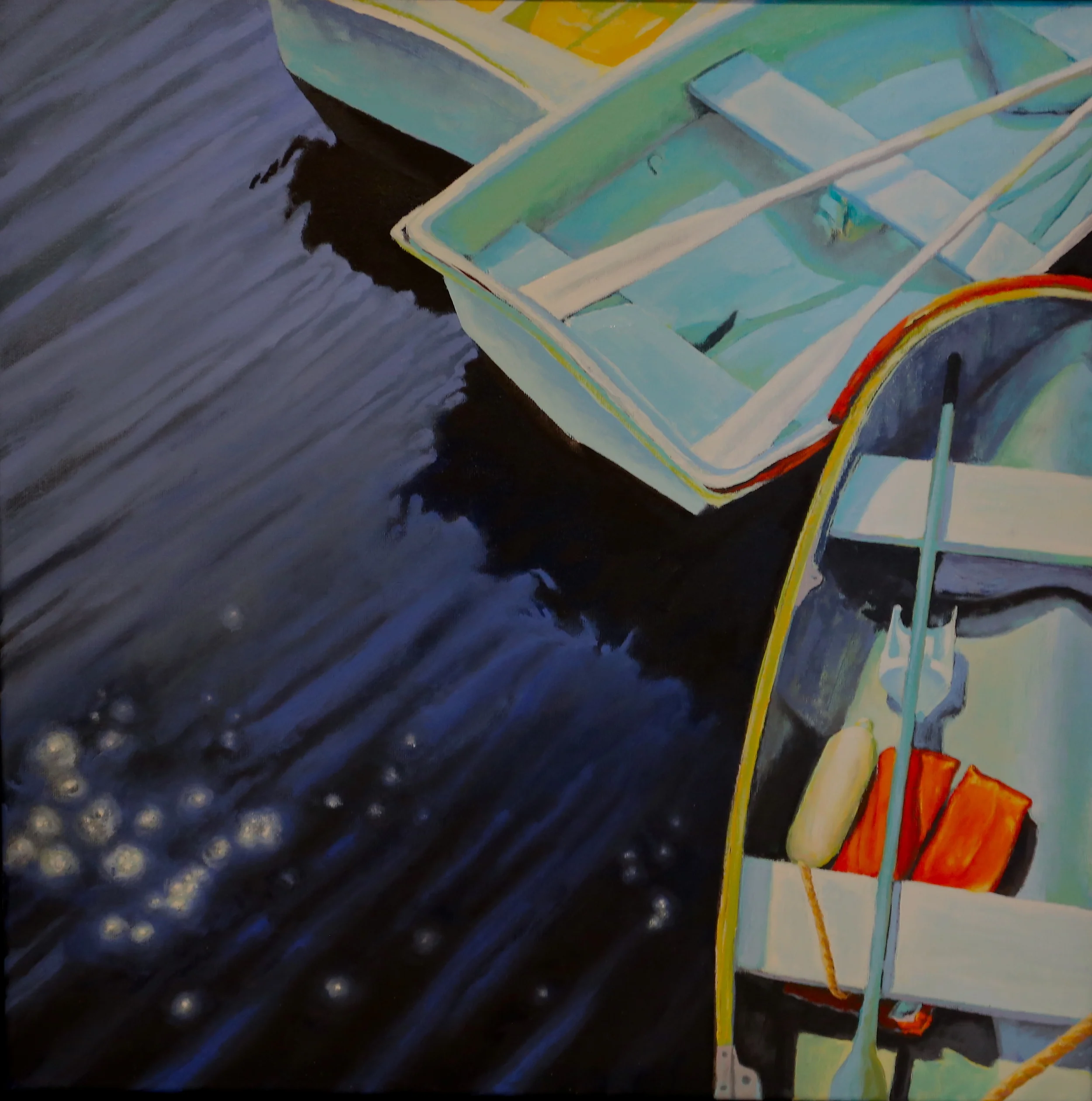 Dories 20 X 20 oil on canvas (SOLD)