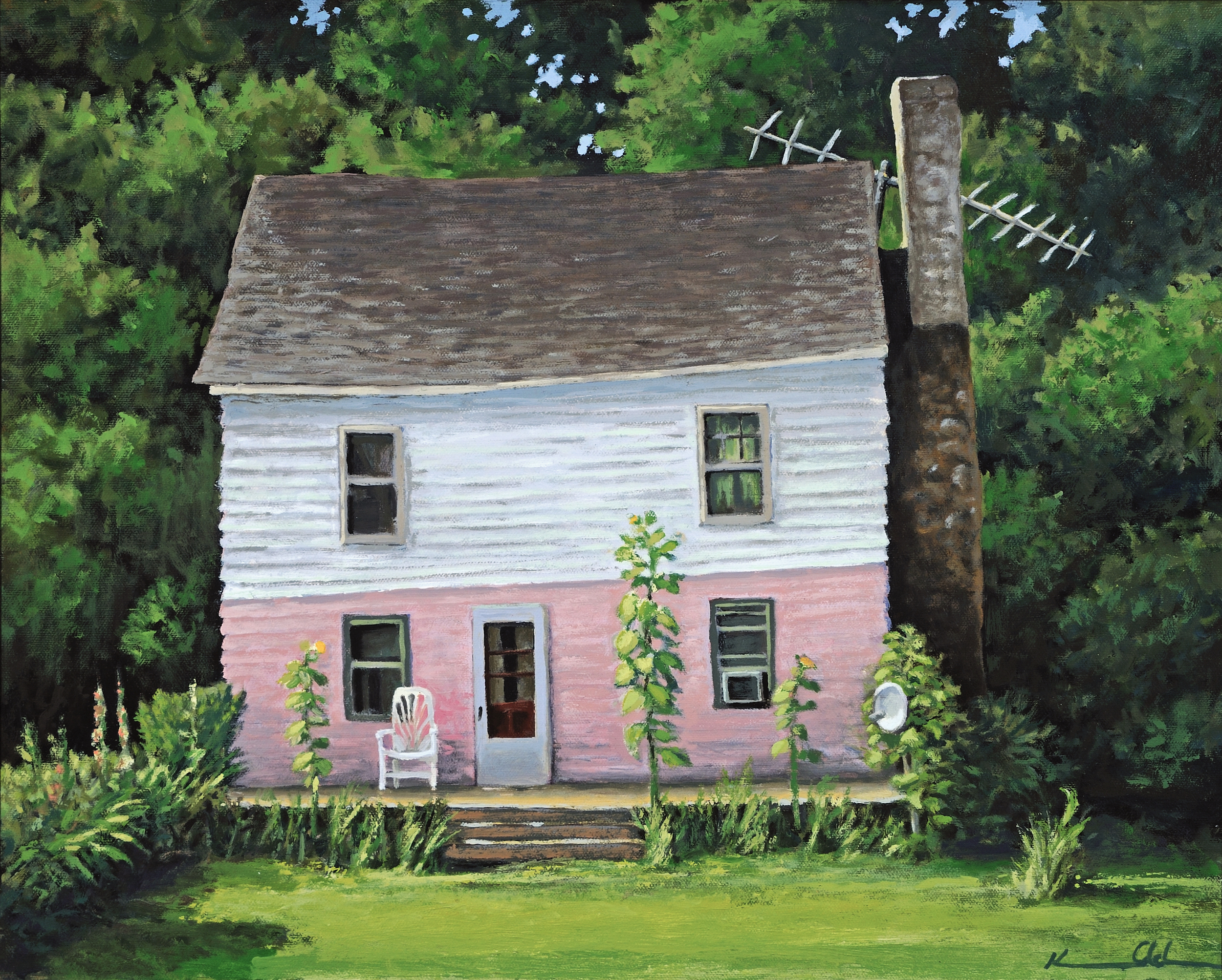 Along 211 11 X 20 oil on canvas SOLD