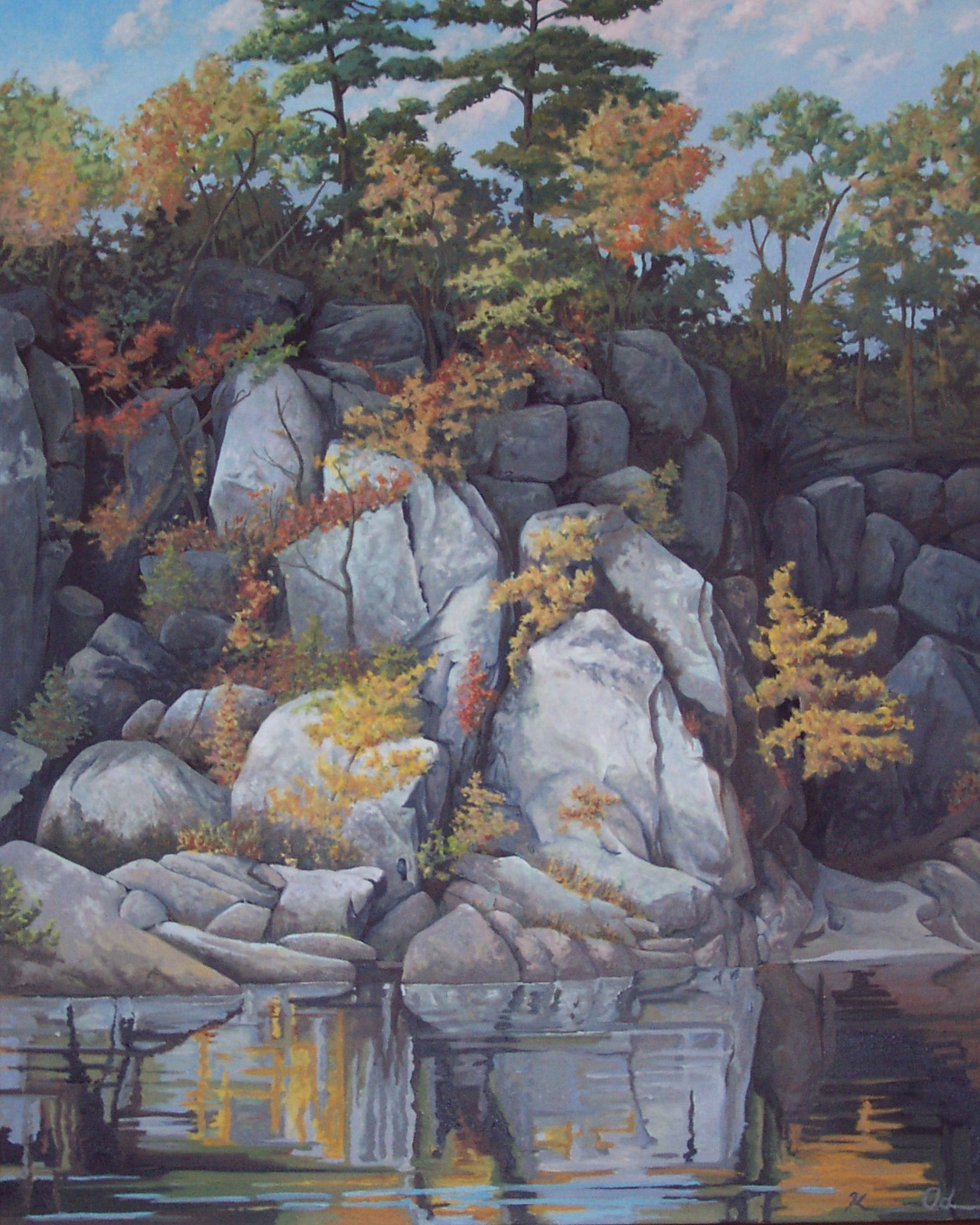 Great Falls 36 X 48 oil on canvas SOLD