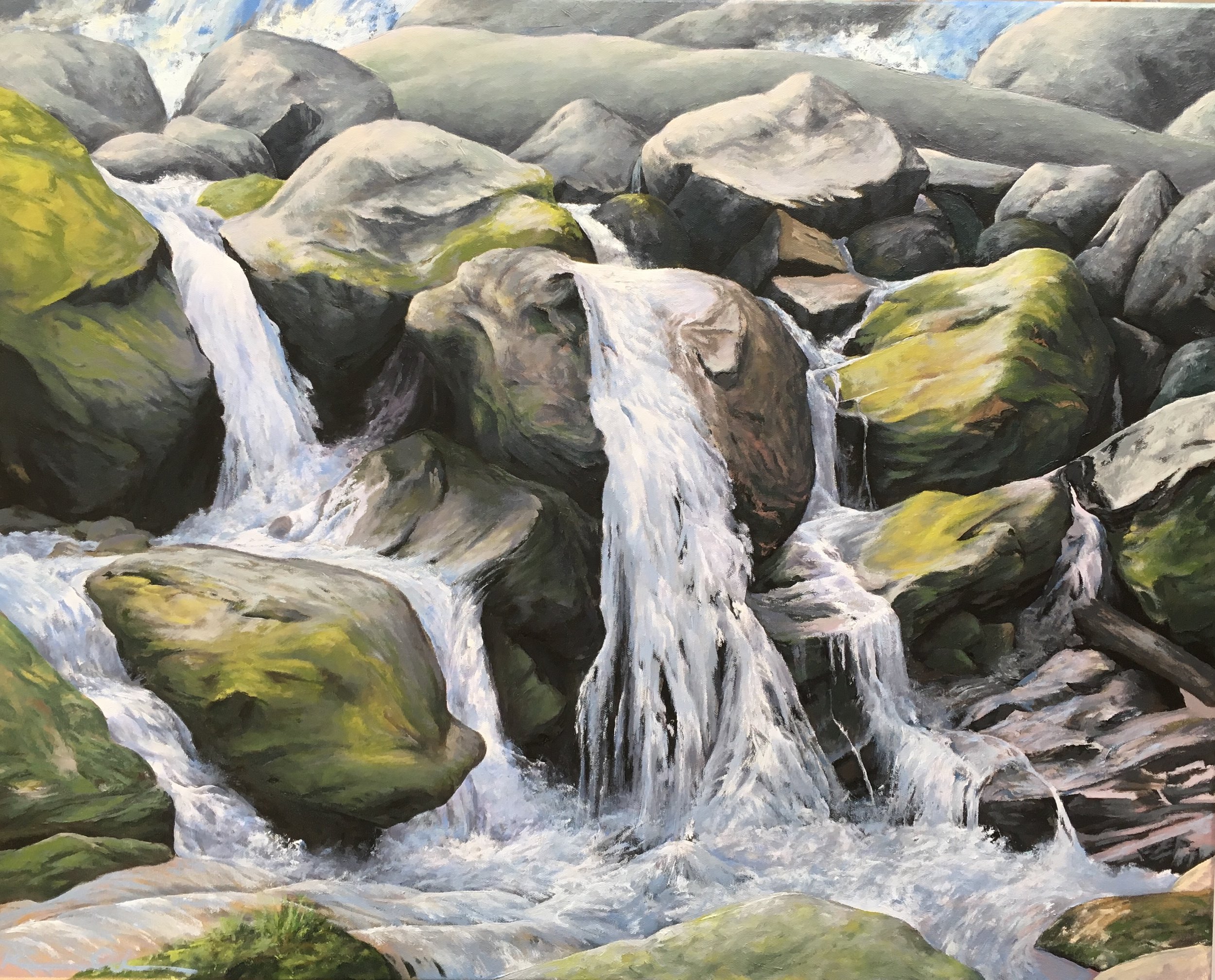 Along the Trail: Dark Hollow Falls 24 X 30 