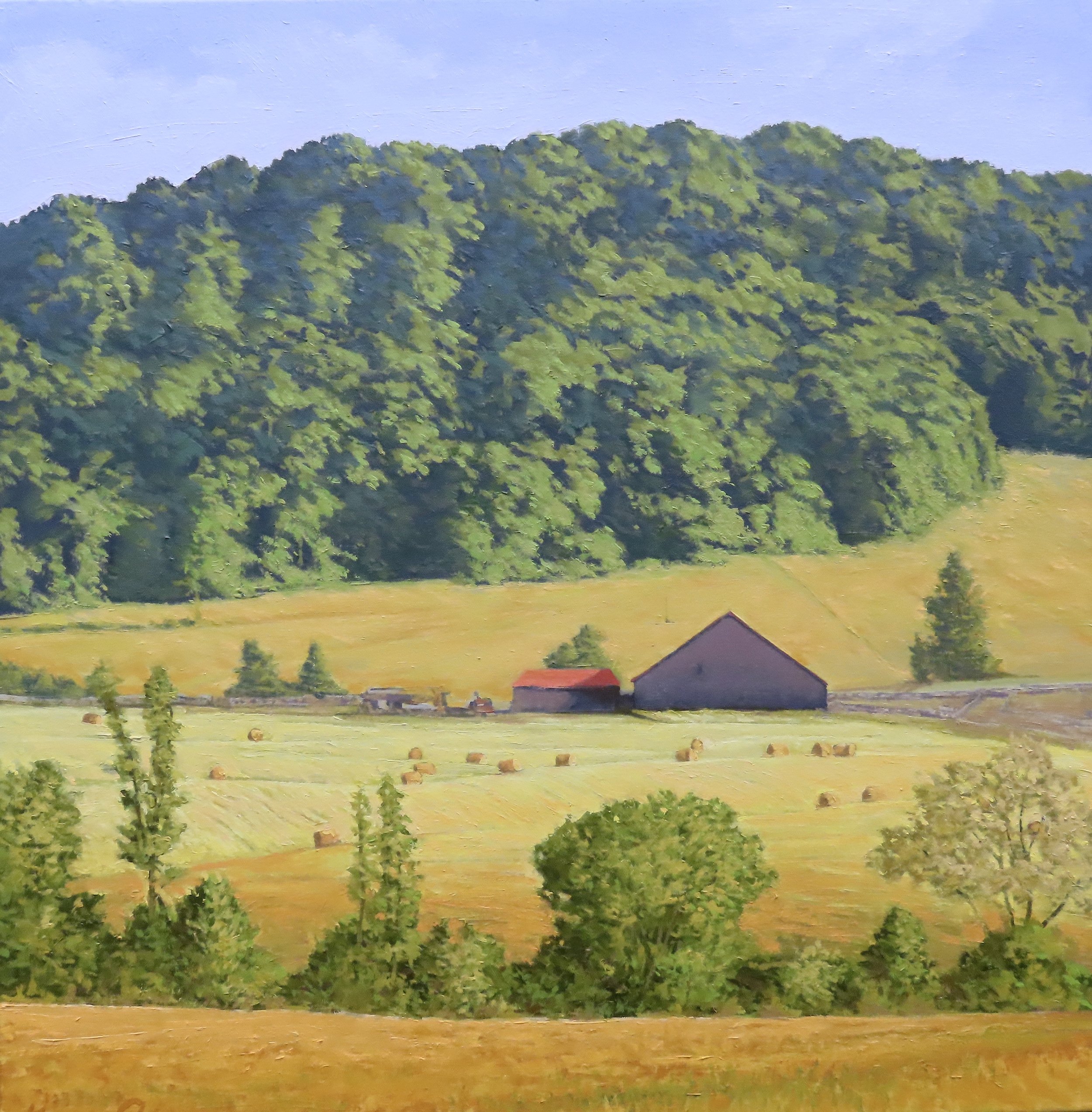 "A Neighbor's View" 24" x 24" oil on canvas $2700