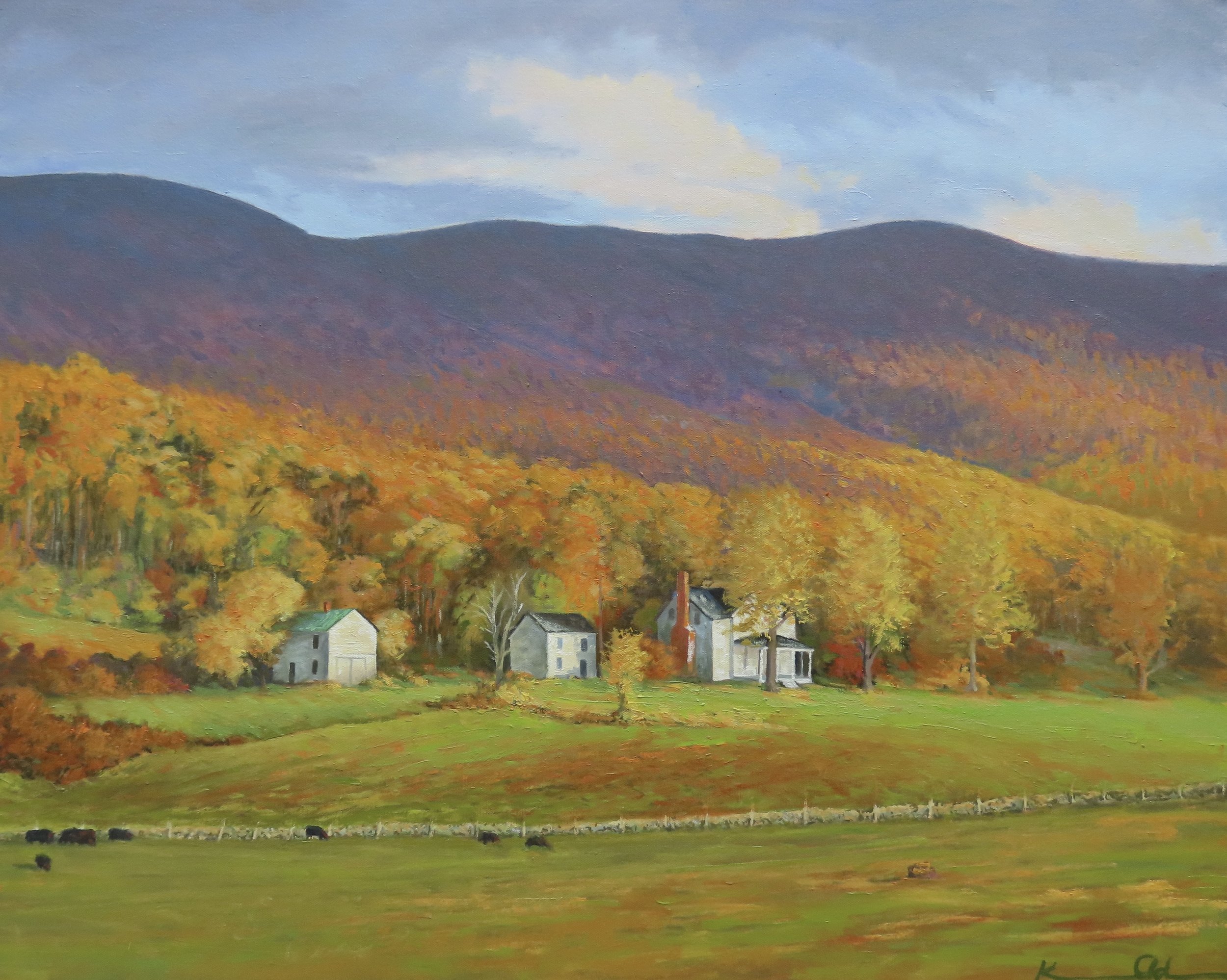 "Gid Brown Hollow" 24" x 30" oil on canvas $3500
