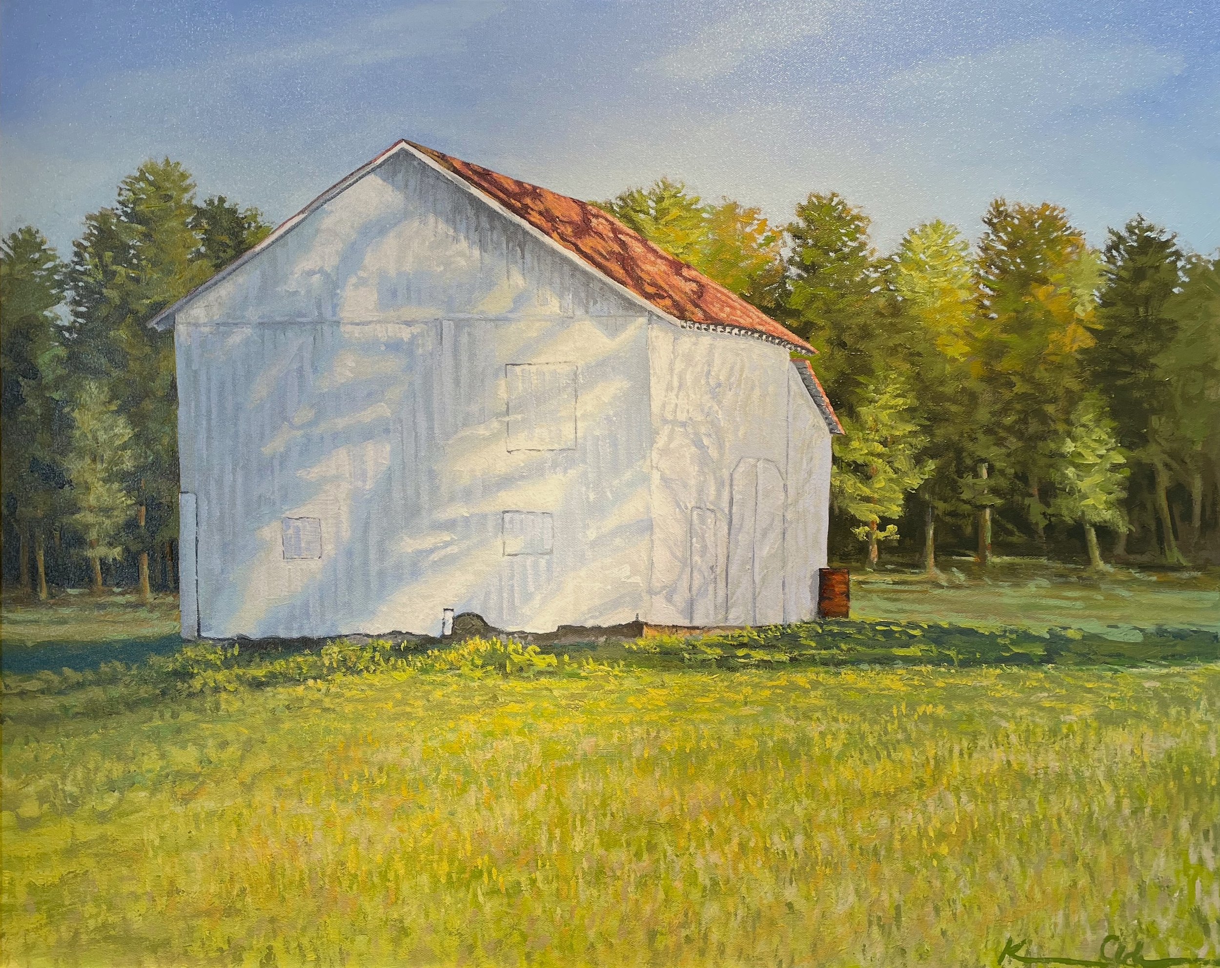 "Tree Shadows" 24" x 30" oil on canvas $3500