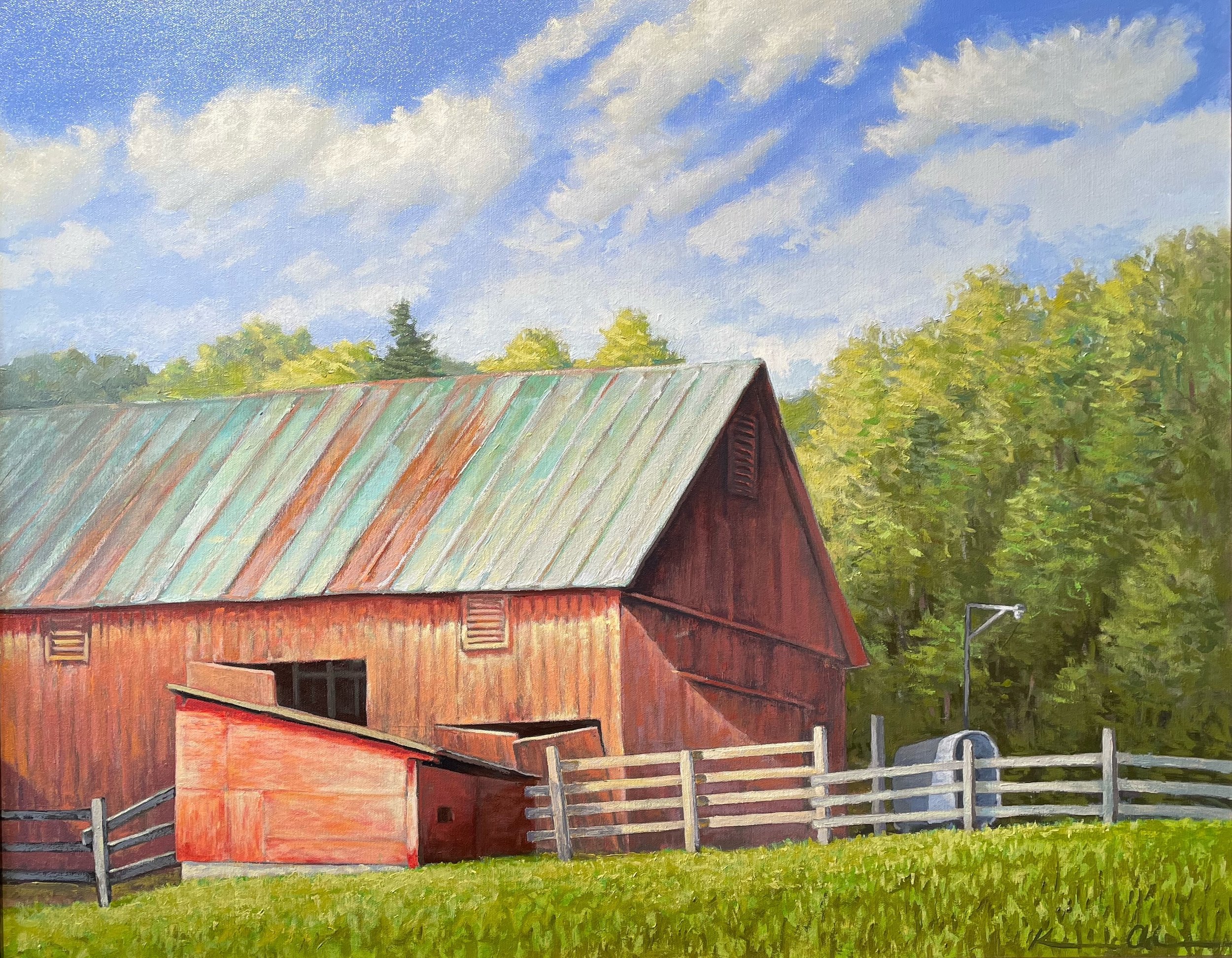 "Browntown Farm" 24" x 30" oil on canvas $3500