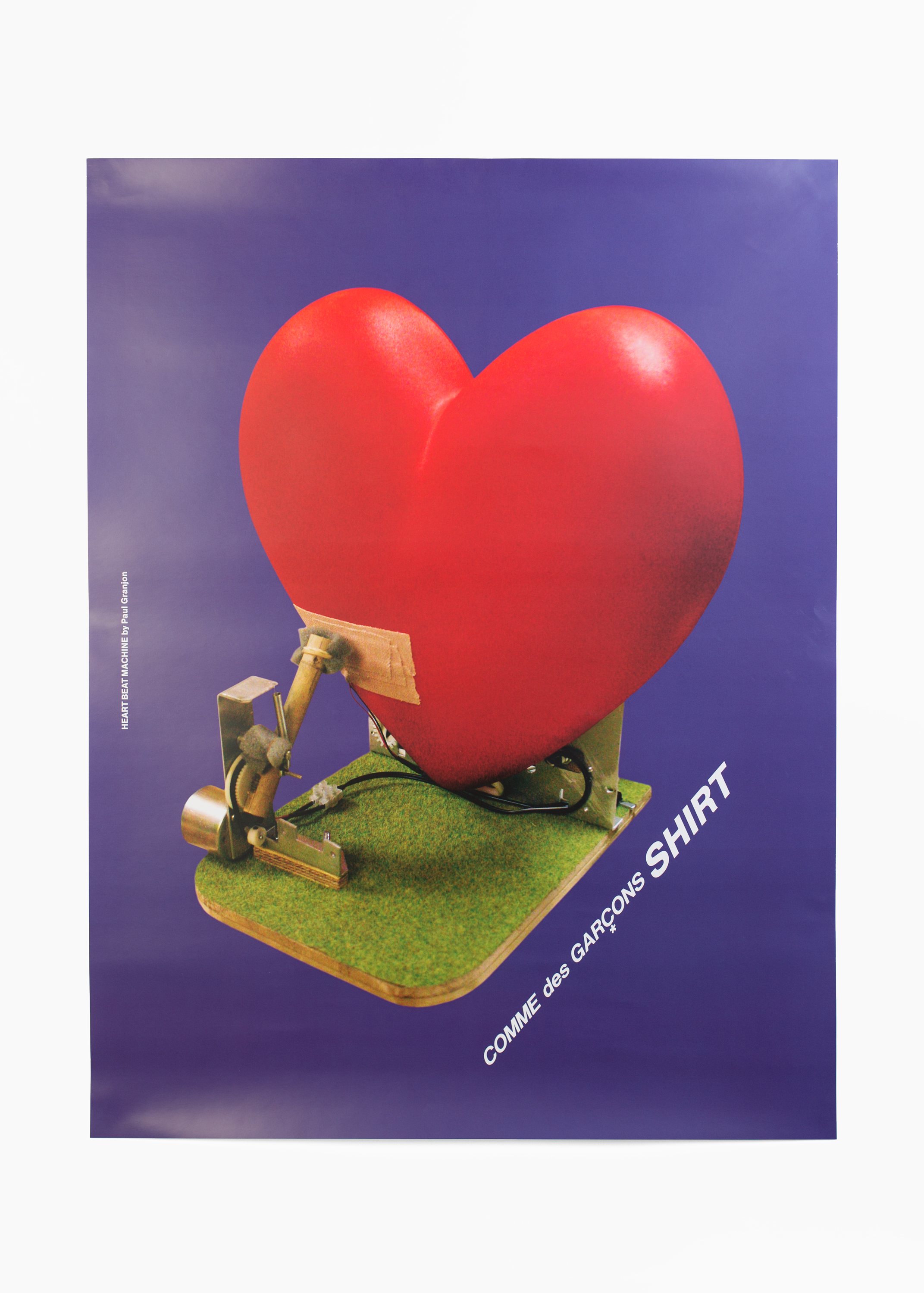 Paul Granjon - Heart Beat Machine<br/>Poster 50 x 66 cm</br>Comme des Garçons 2008</br><a href="mailto:info@ommu.org?subject=Price Request">Price on request</a>