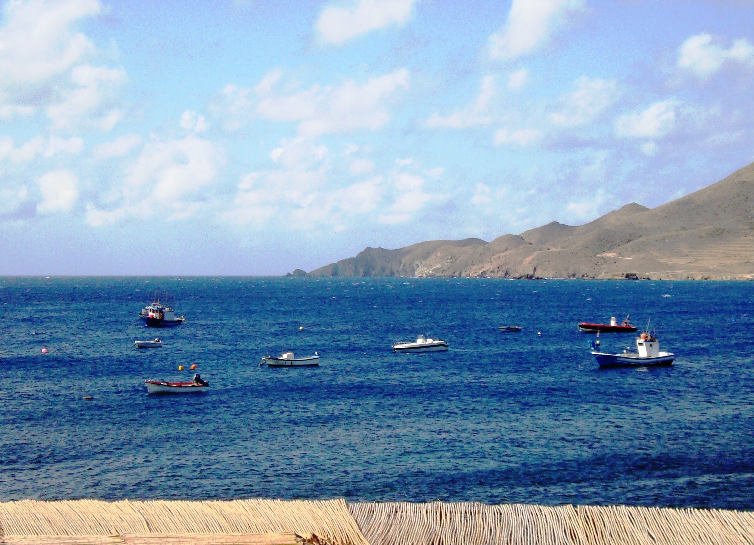 New year's Day at our "secret s[ain" location in cabo de gata - view from our window on january 1st 2018 - apologies that I cannot guarantee the weather for 2019!