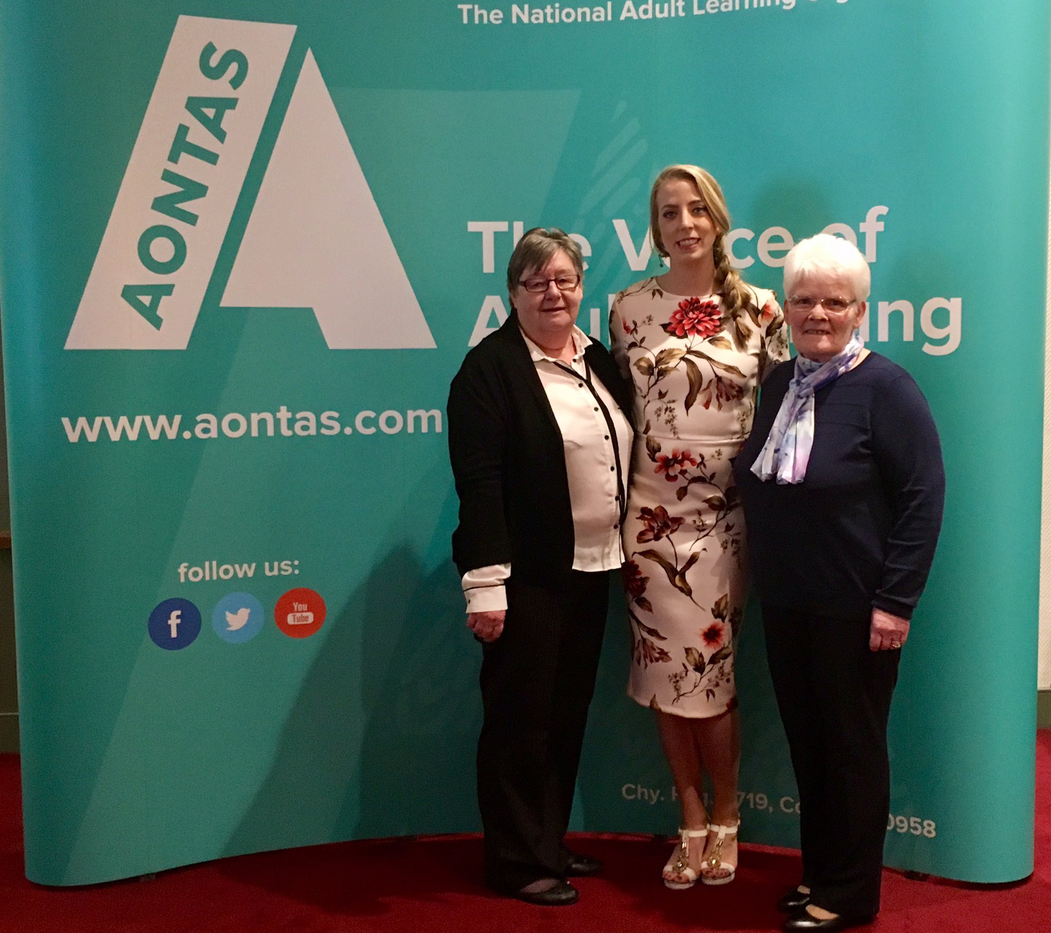 Rosemary, Stef, and Sally represented the project at the Awards ceremony in Dublin.