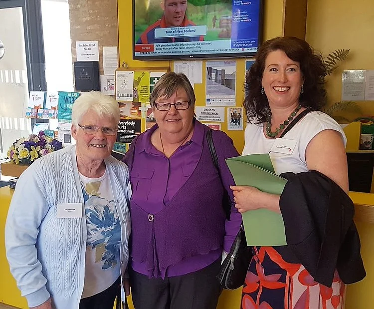Sally and Rosemary, two very digitally empowered tenants working hard in their communities with Healy King from Supporting Communities.