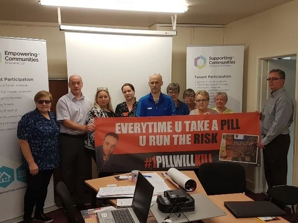 #1PillWillKill Campaign Messages reaching out through the Housing Community Network