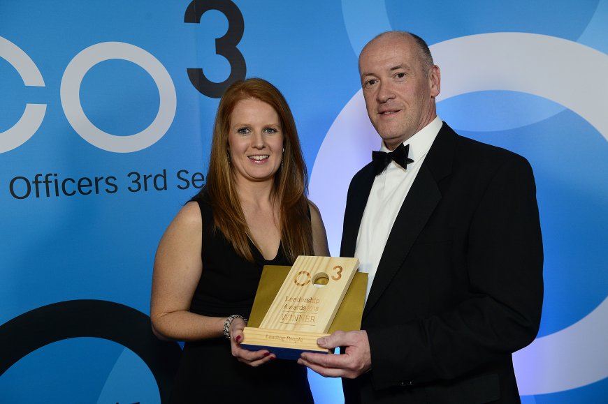 Receiving the award - and the news of the trip!