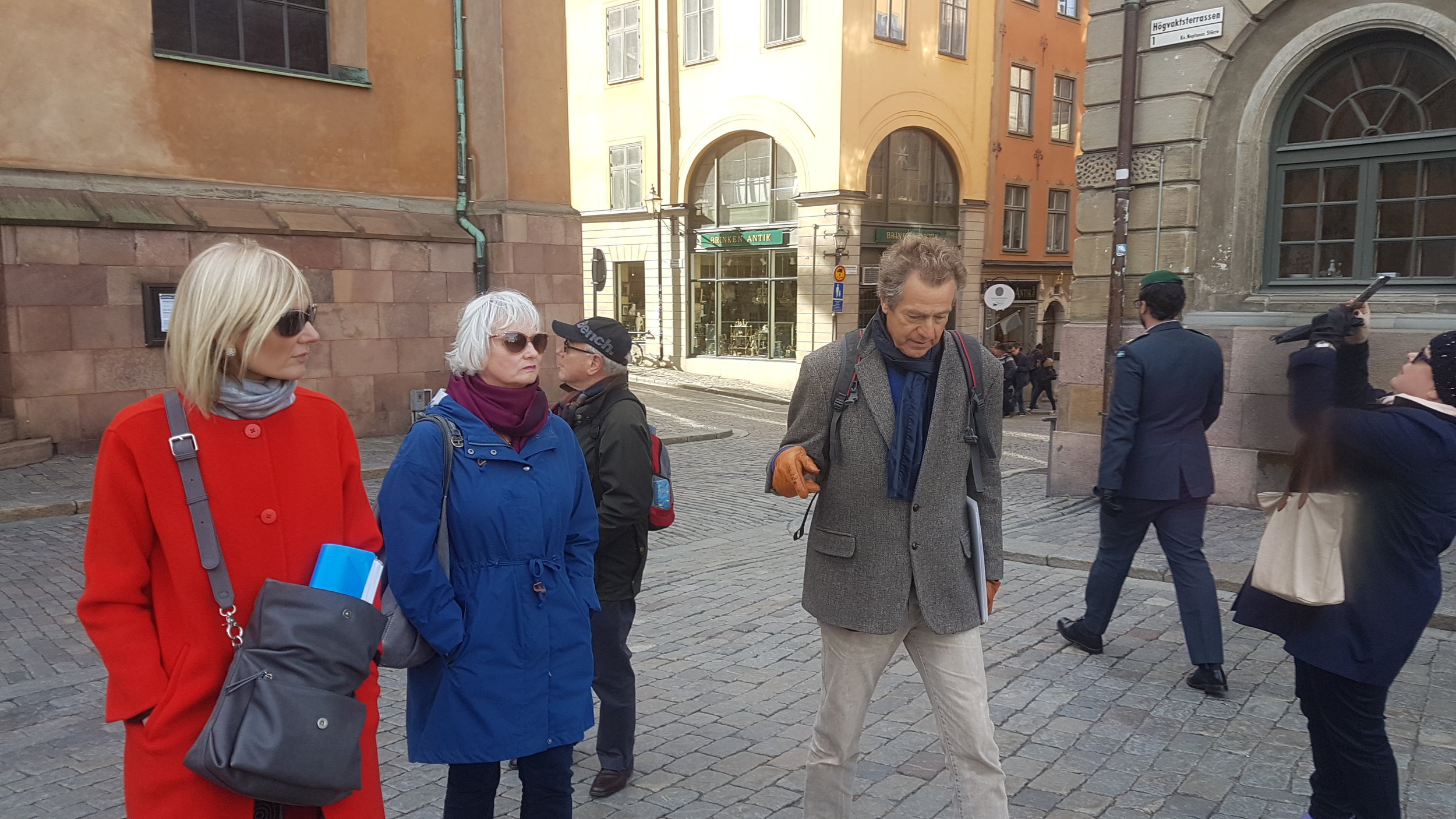 Magnus Hammer, my retired IUT colleague showing us the many delights that Stockholm has to offer.