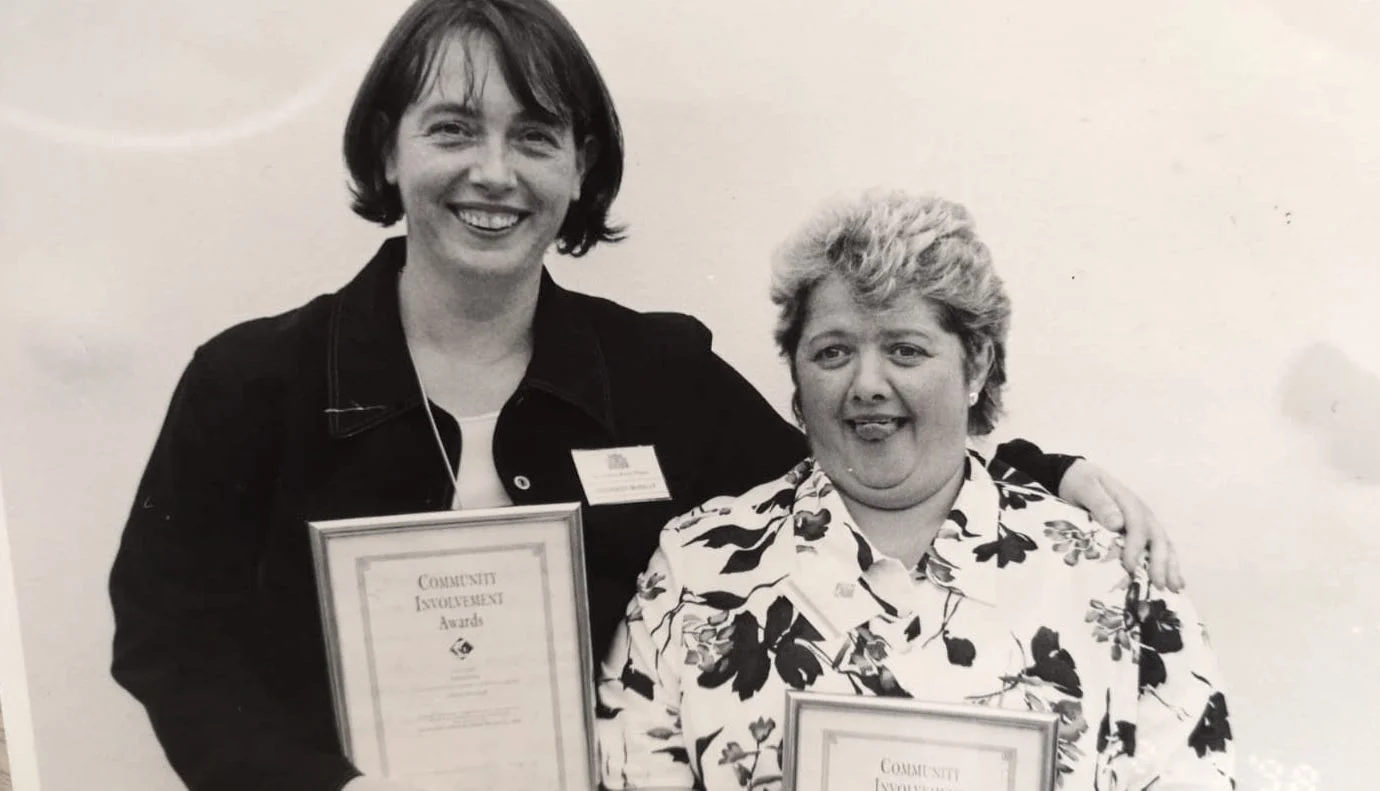 Sheenagh with Lillian receiving Community Involvement Awards