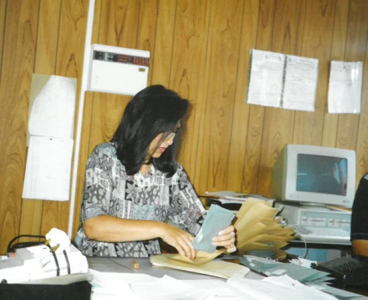 Tricia at the ACE office.
