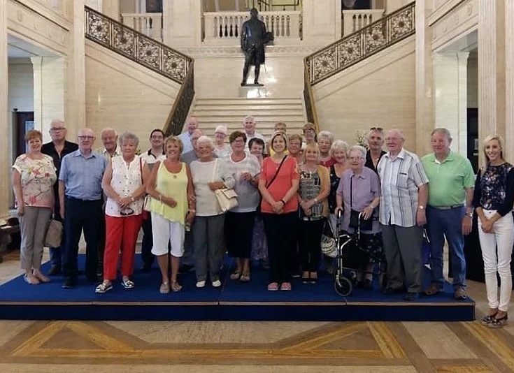 Group trip to Stormont last July.