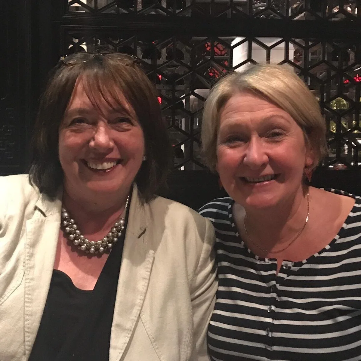 Sheenagh McNally with Lesley Baird