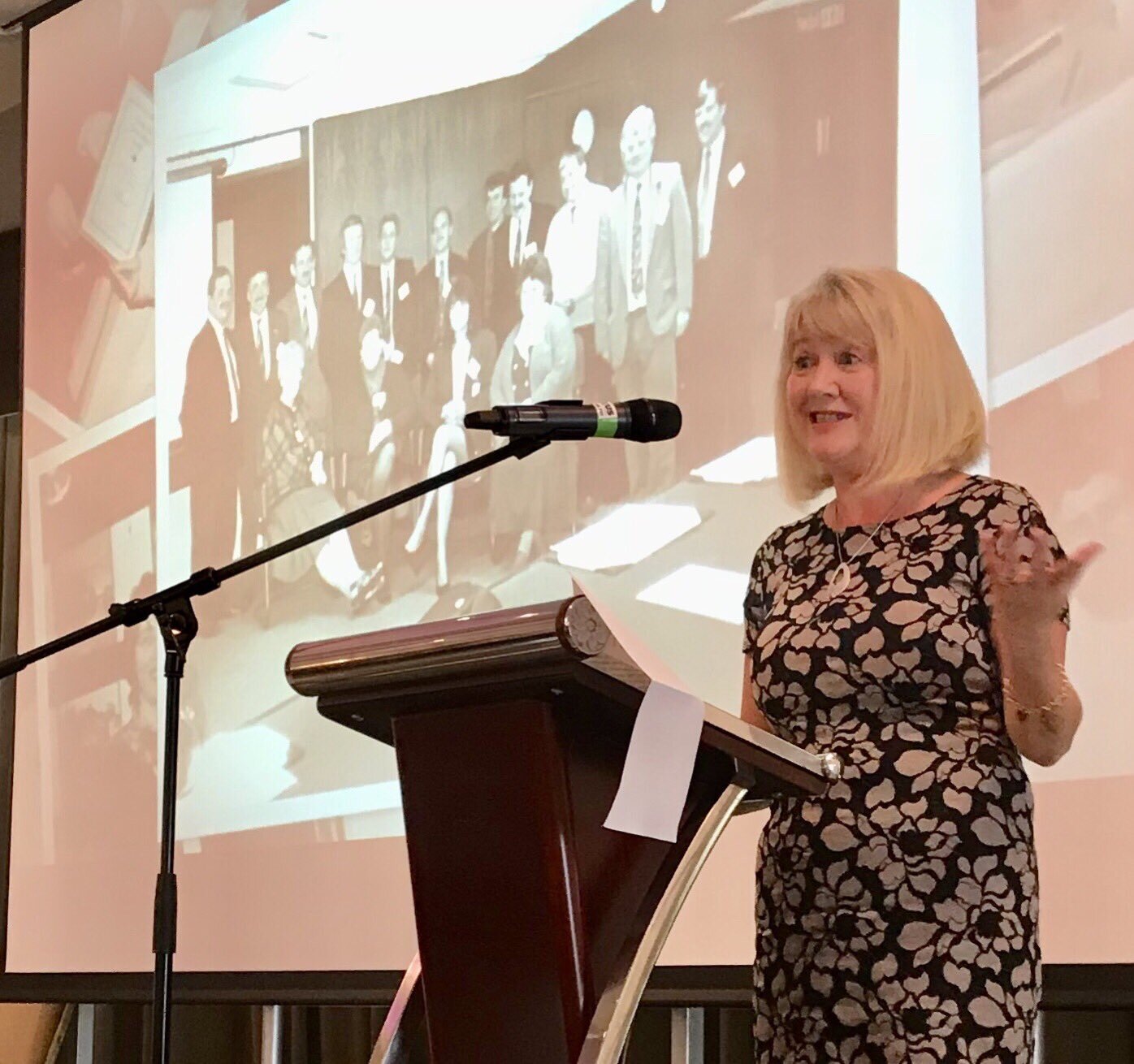 Lorraine Campbell, Chair of Supporting Commiunities, speaks about the 20 year history of the Annual Communitiy Conference.