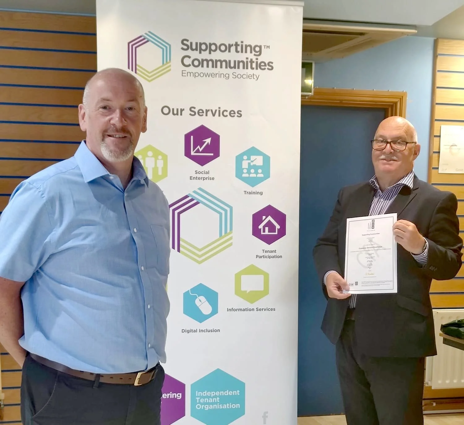 Supporting Communities Awarded Customer Service Excellence Quality Mark