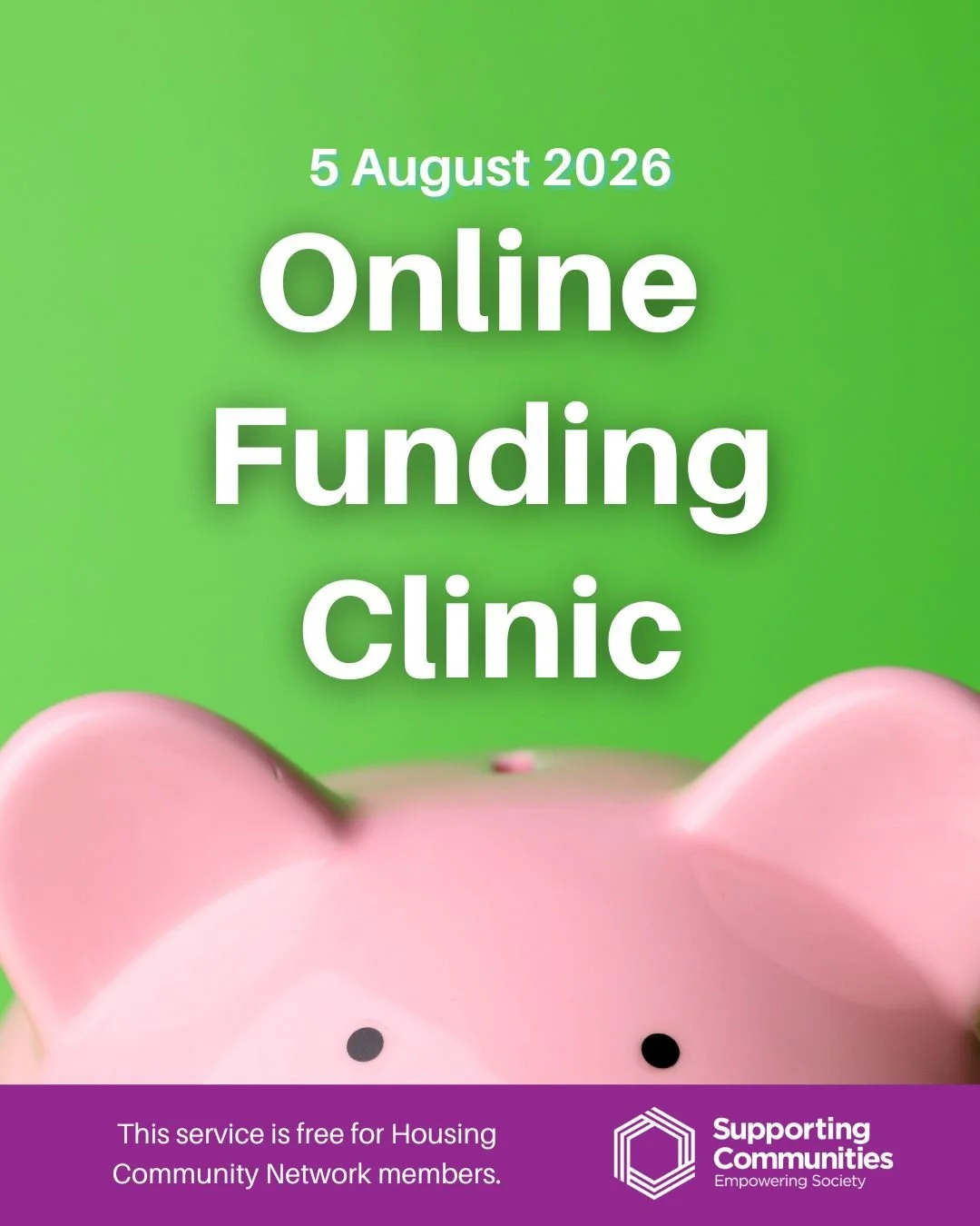 August Funding Clinic Sessions (Online)