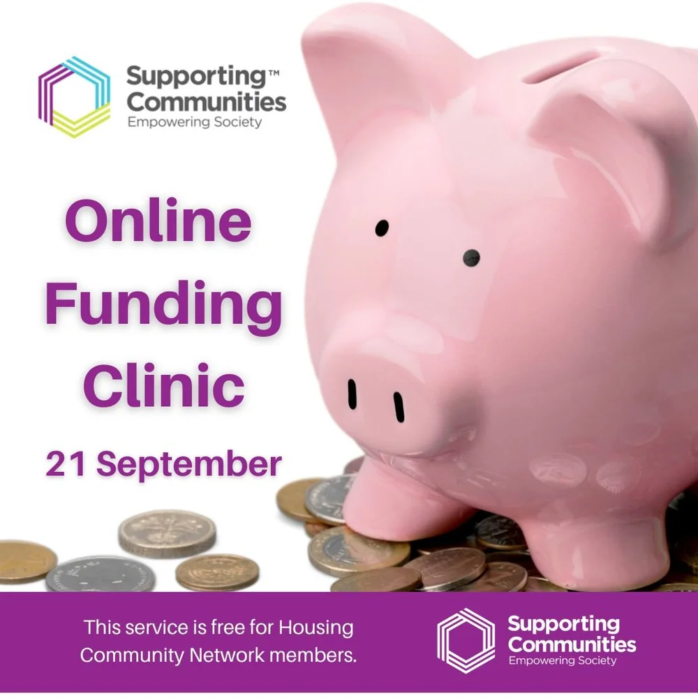 Funding Clinic Sessions — Supporting Communities