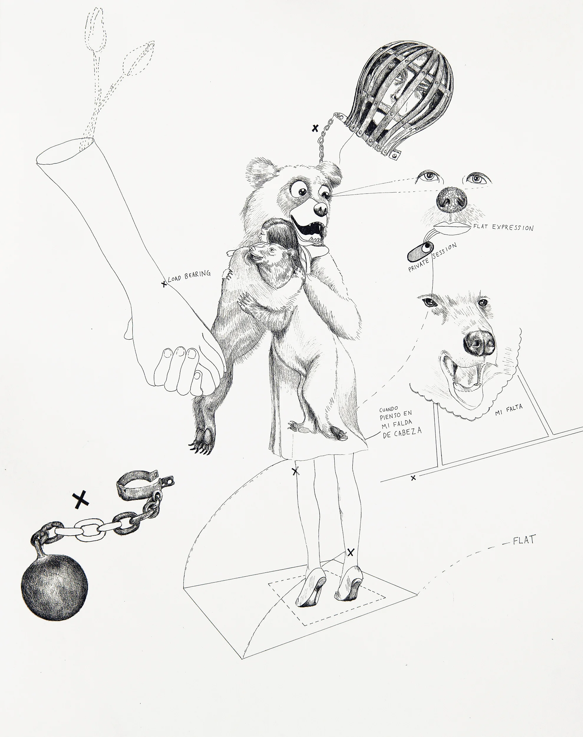 "Falta De Expresión " 2017, 16x20"