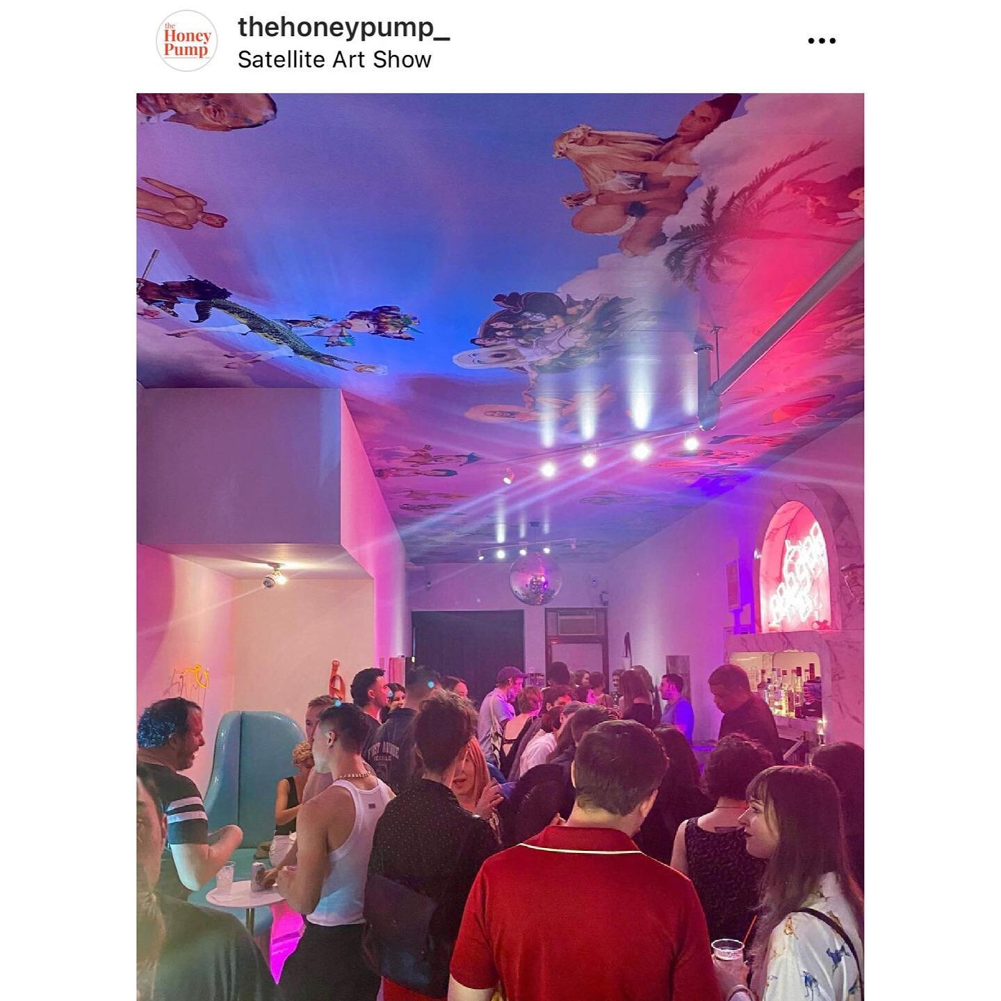 Big thanks to @thehoneypump_  @satelliteartclub and everyone who came out Friday night! So much fun! tHP: Beacon will be up until June 19. 🧡