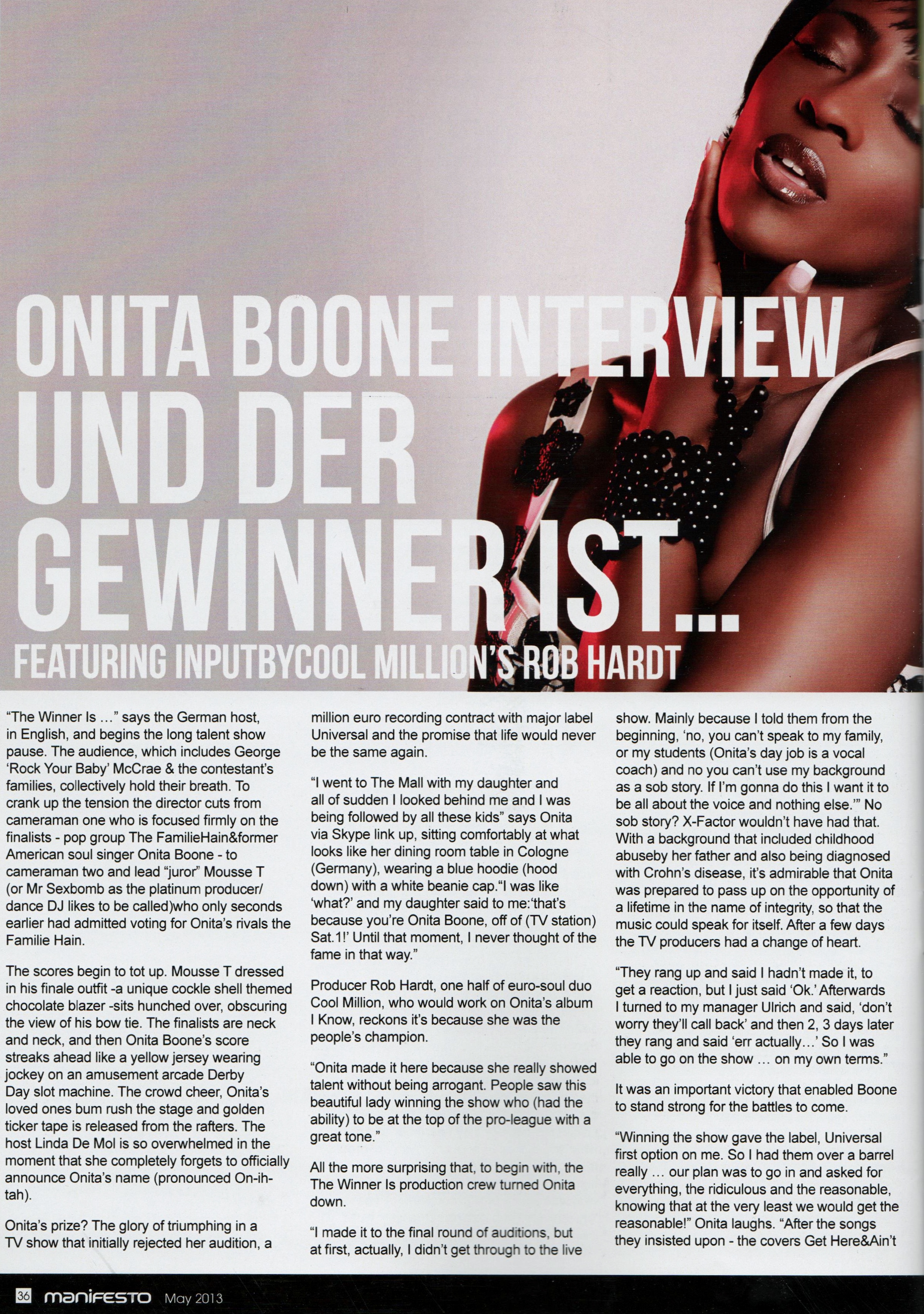 Manifesto Soul Magazine May 2013